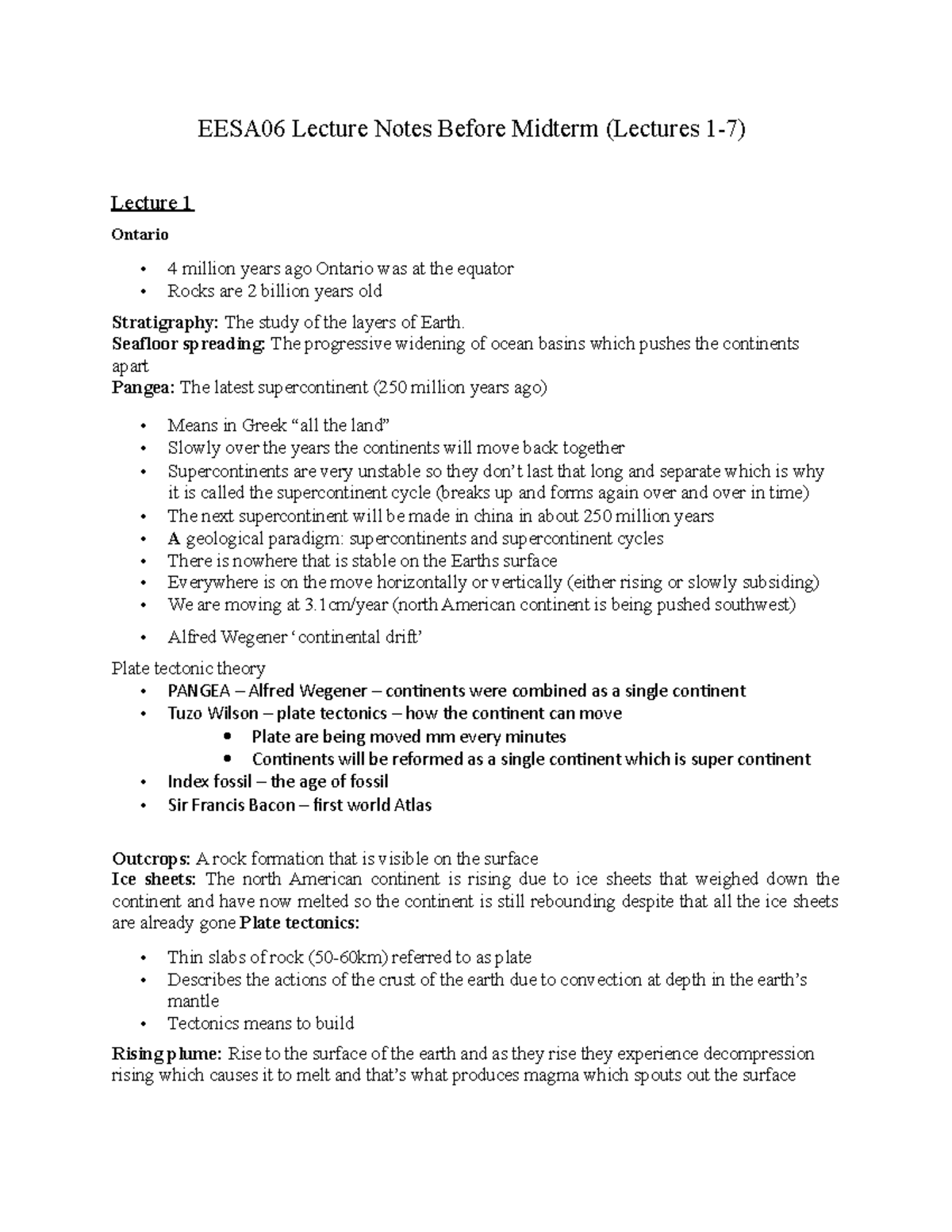 EESA06 Midterm - notes - EESA06 Lecture Notes Before Midterm (Lectures ...