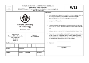 NC2410 - Principles OF Computer Programming L3 P1 QP SUPP 2019 ...