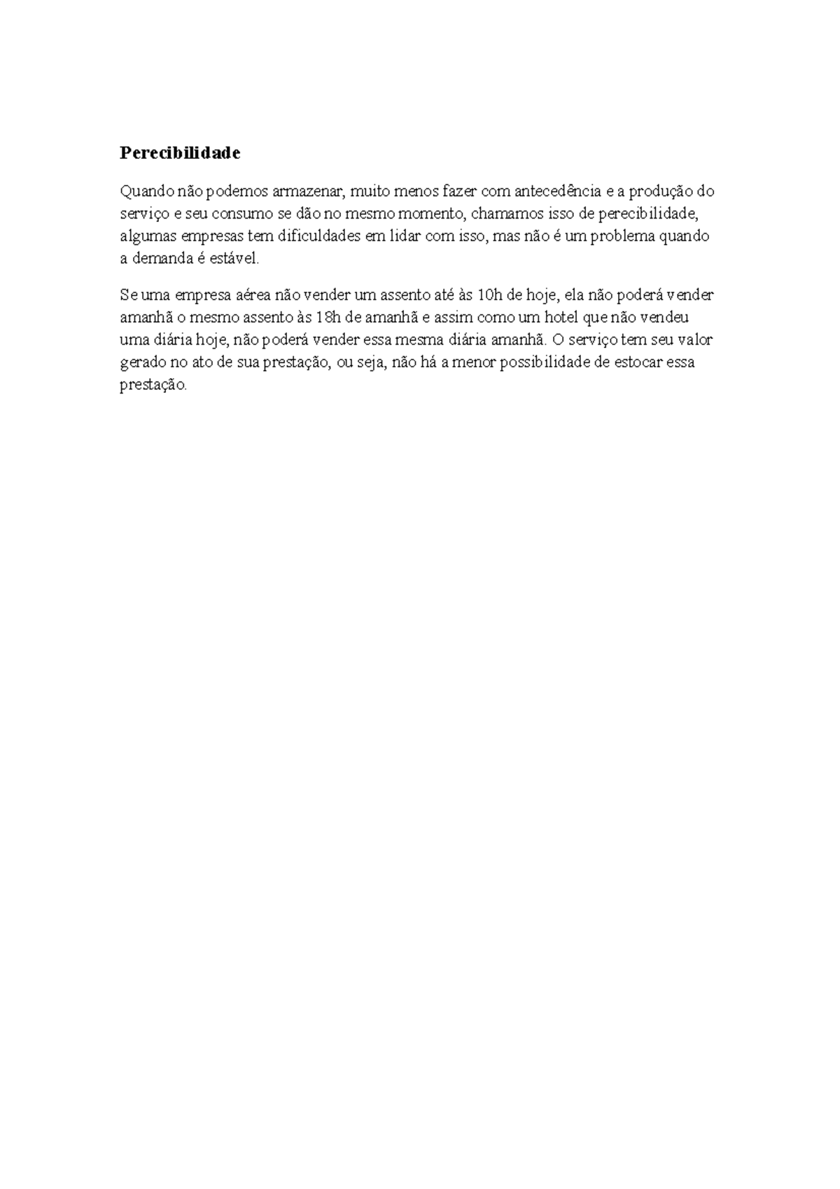 O que é perecibilidade - Administração - Perecibilidade Quando podemos ...