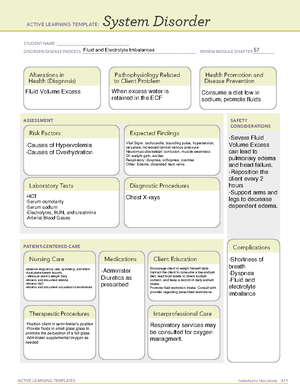 Brain Tumors - ACTIVE LEARNING TEMPLATE: System Disorder Laron Worsley ...