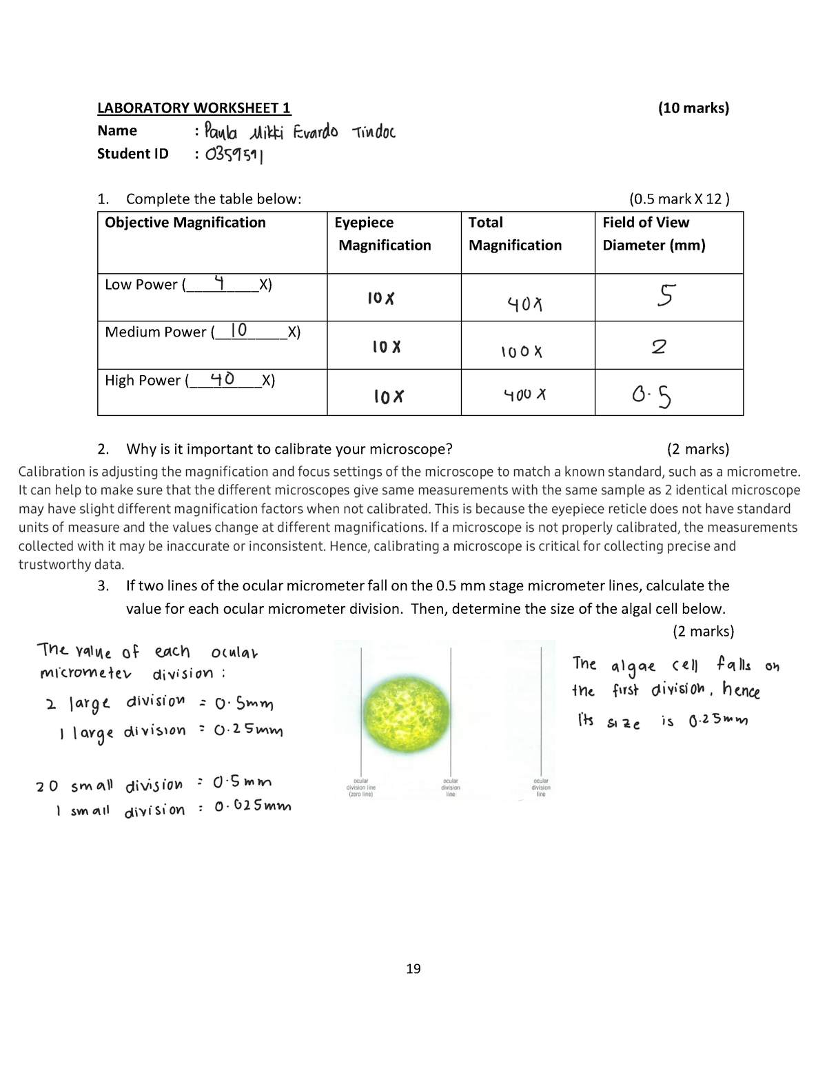 Lab ws 1 - Worksheet - Biodiversity and Conservation - Studocu