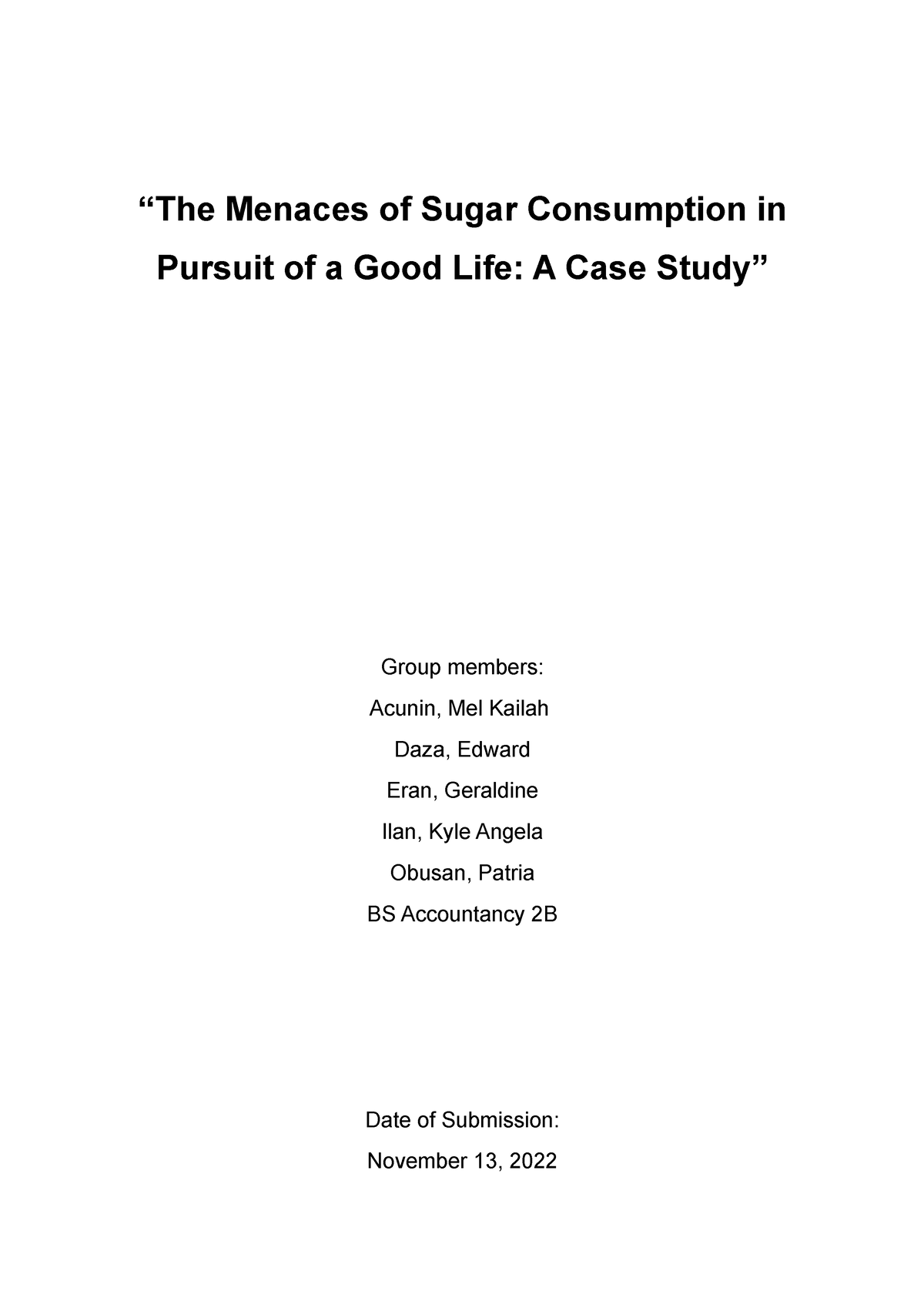 case study about that sugar film