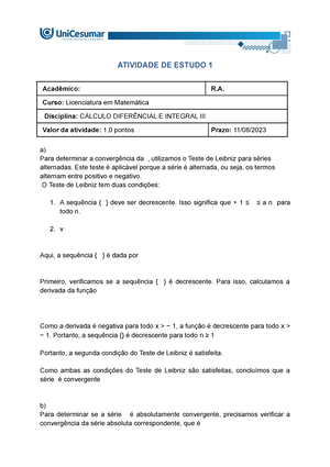 Escola Integral Mês 082023, PDF, Equações