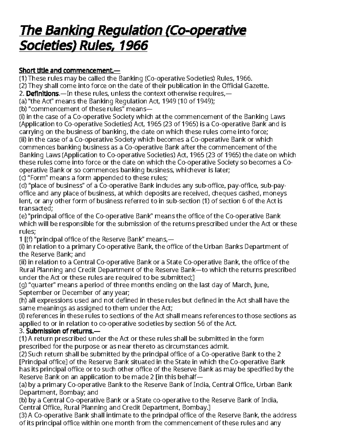 Banking laws Lecture notes prepared by vinod sir The Banking