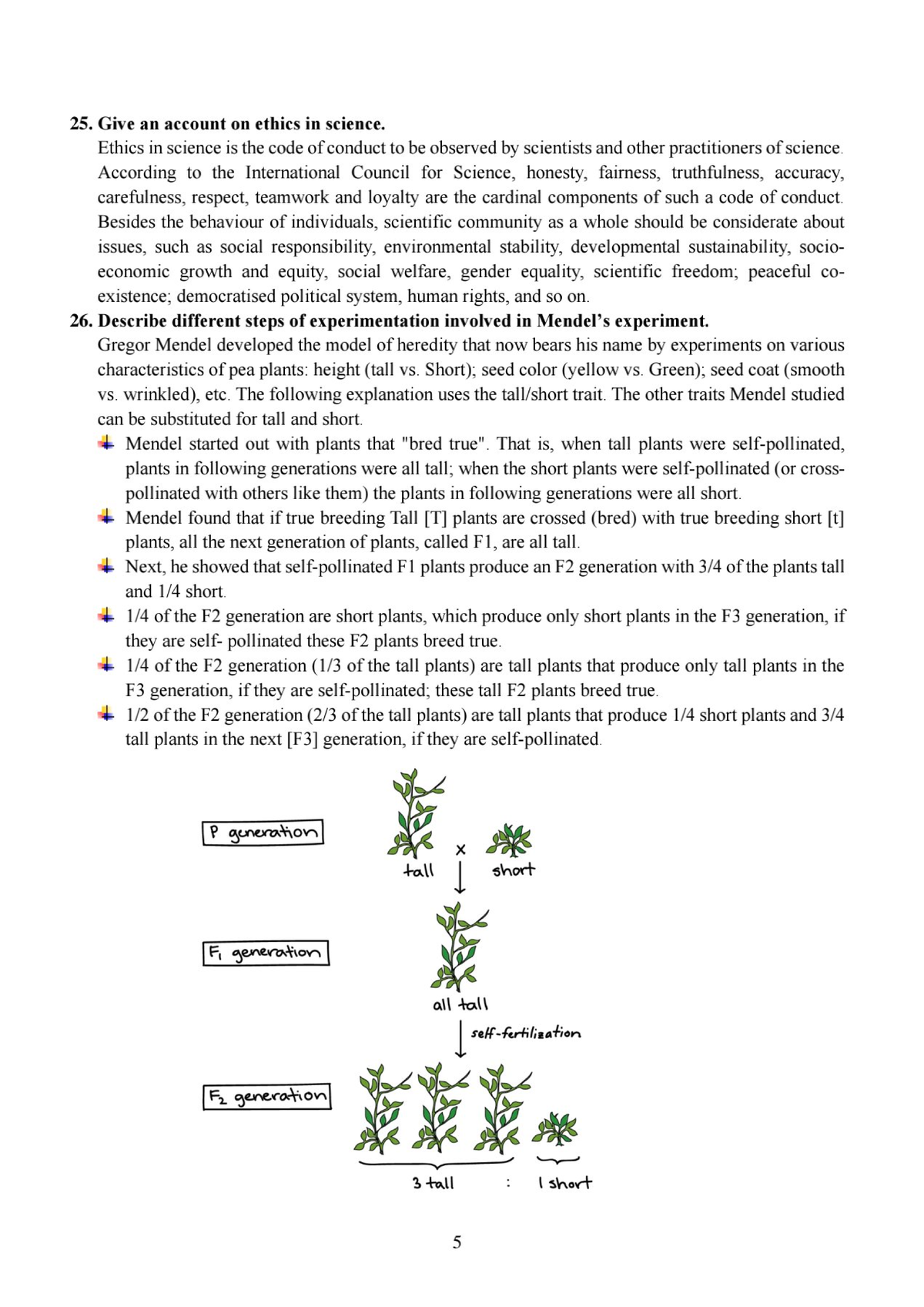 Methodology OF Science ( Questions Answers) 5 botany Studocu