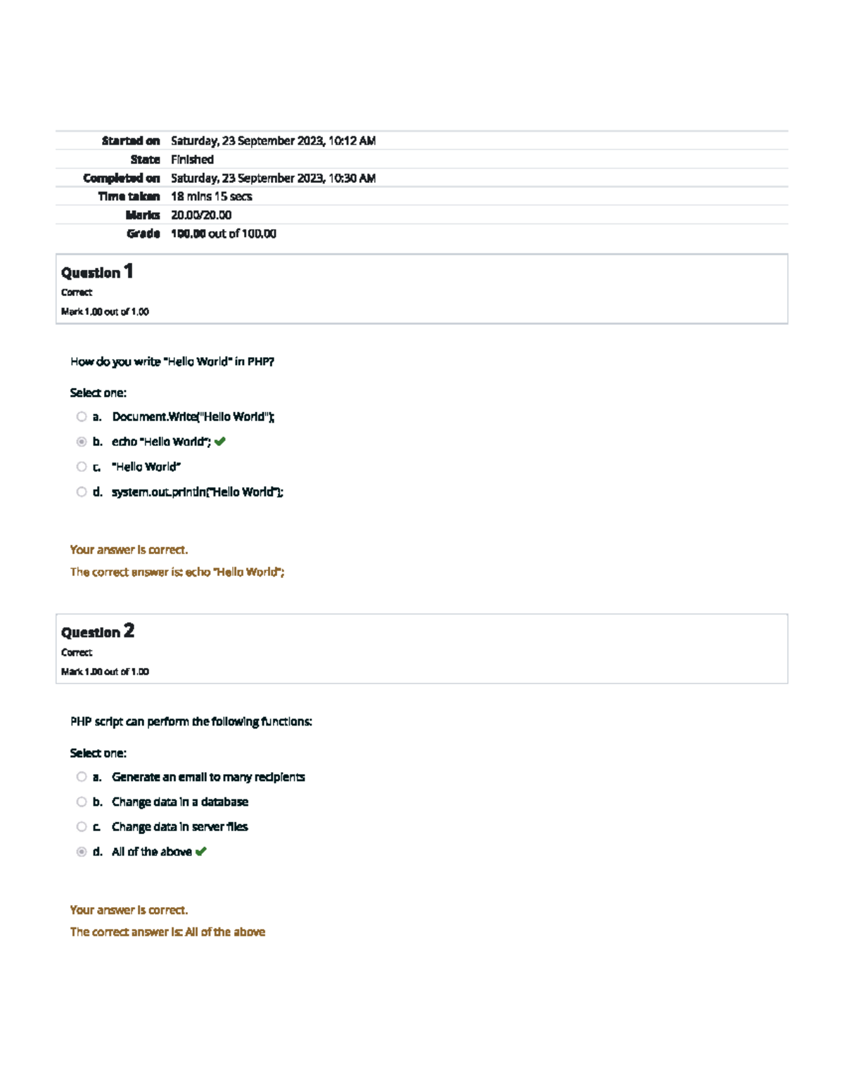 Graded Quiz Unit 3 - CS 3305 - Studocu