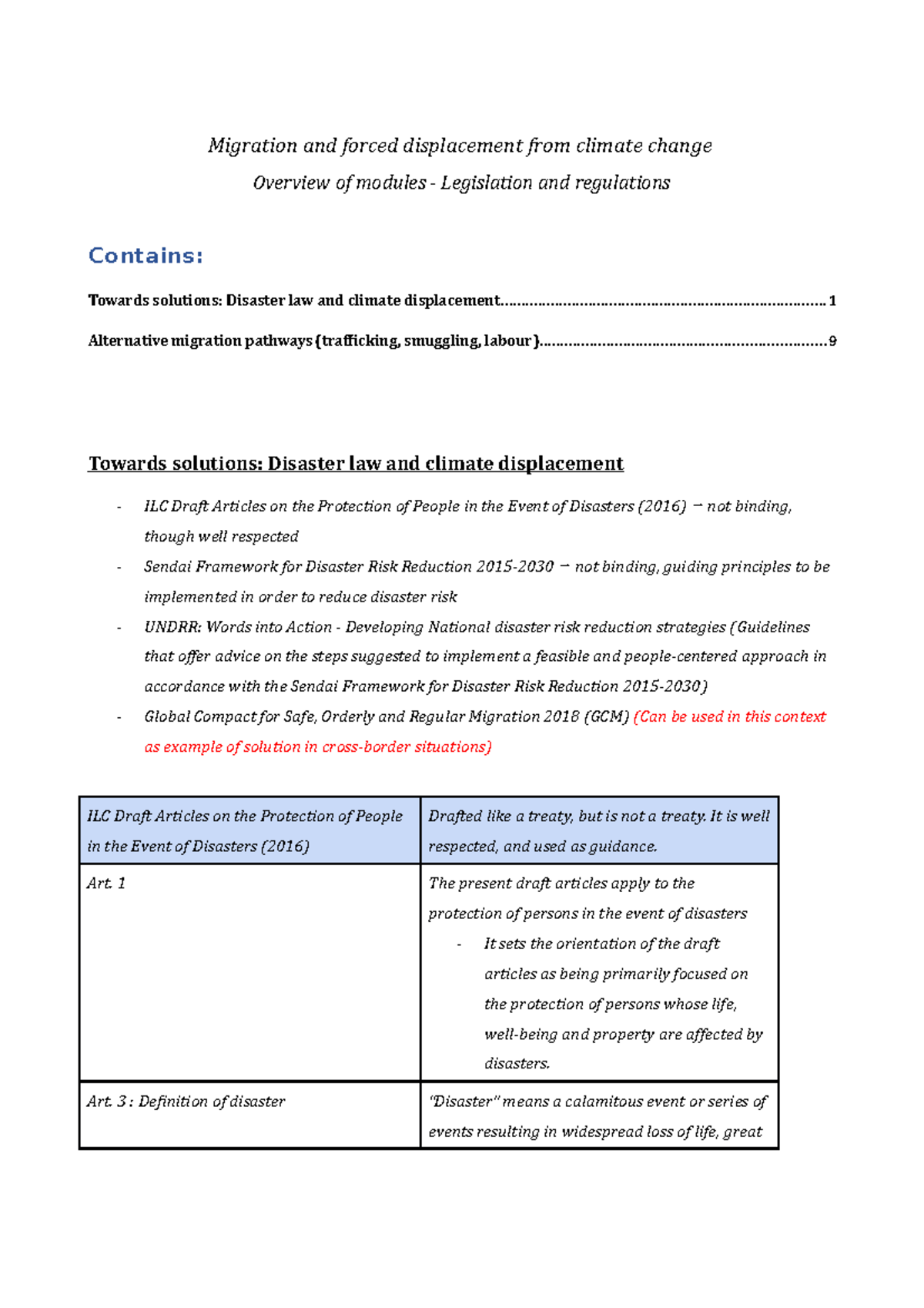 Migration And Forced Displacement From Climate Change - Towards ...