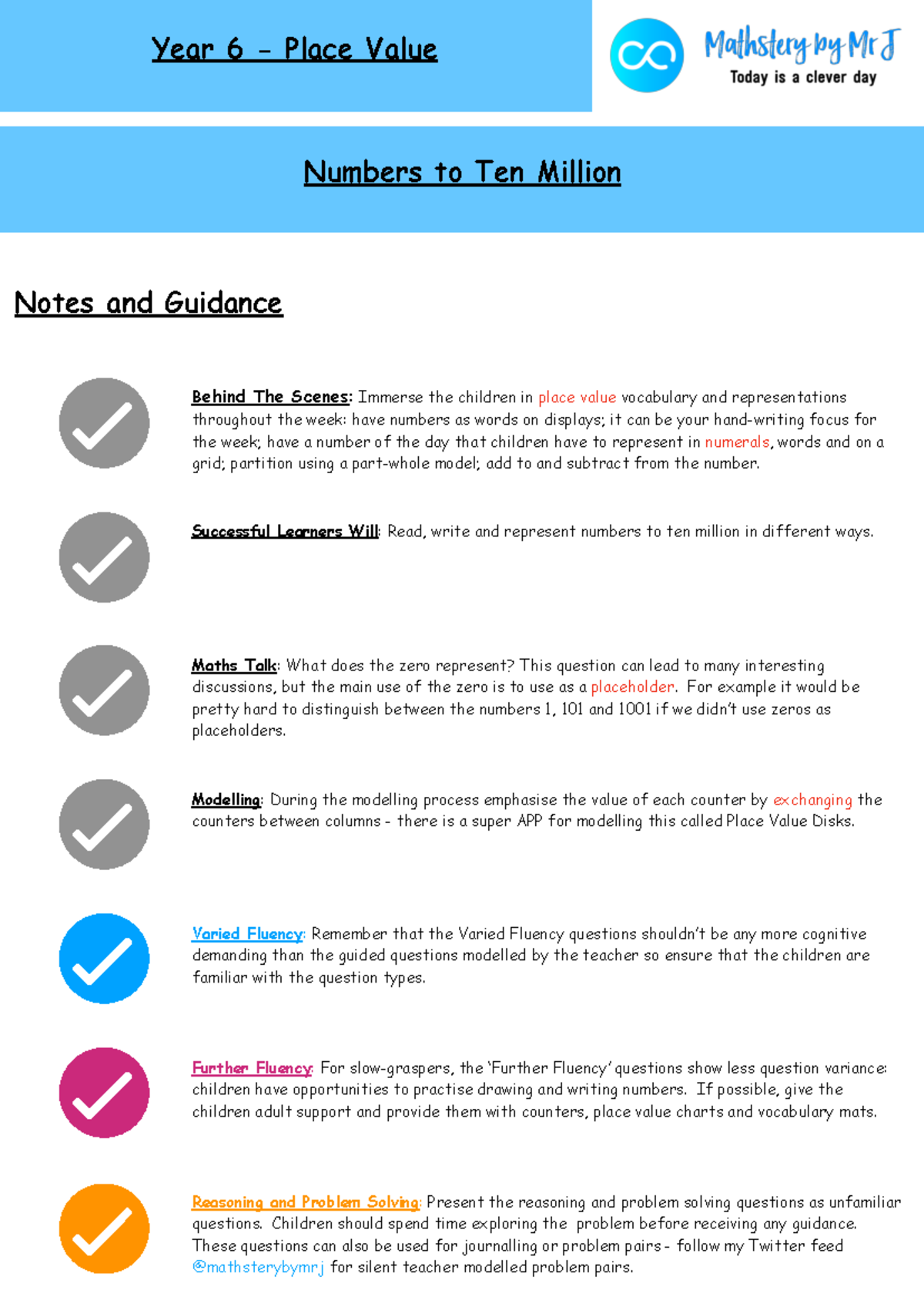 1 - Rounding off - Year 6 - Place Value Successful Learners Will: Read ...