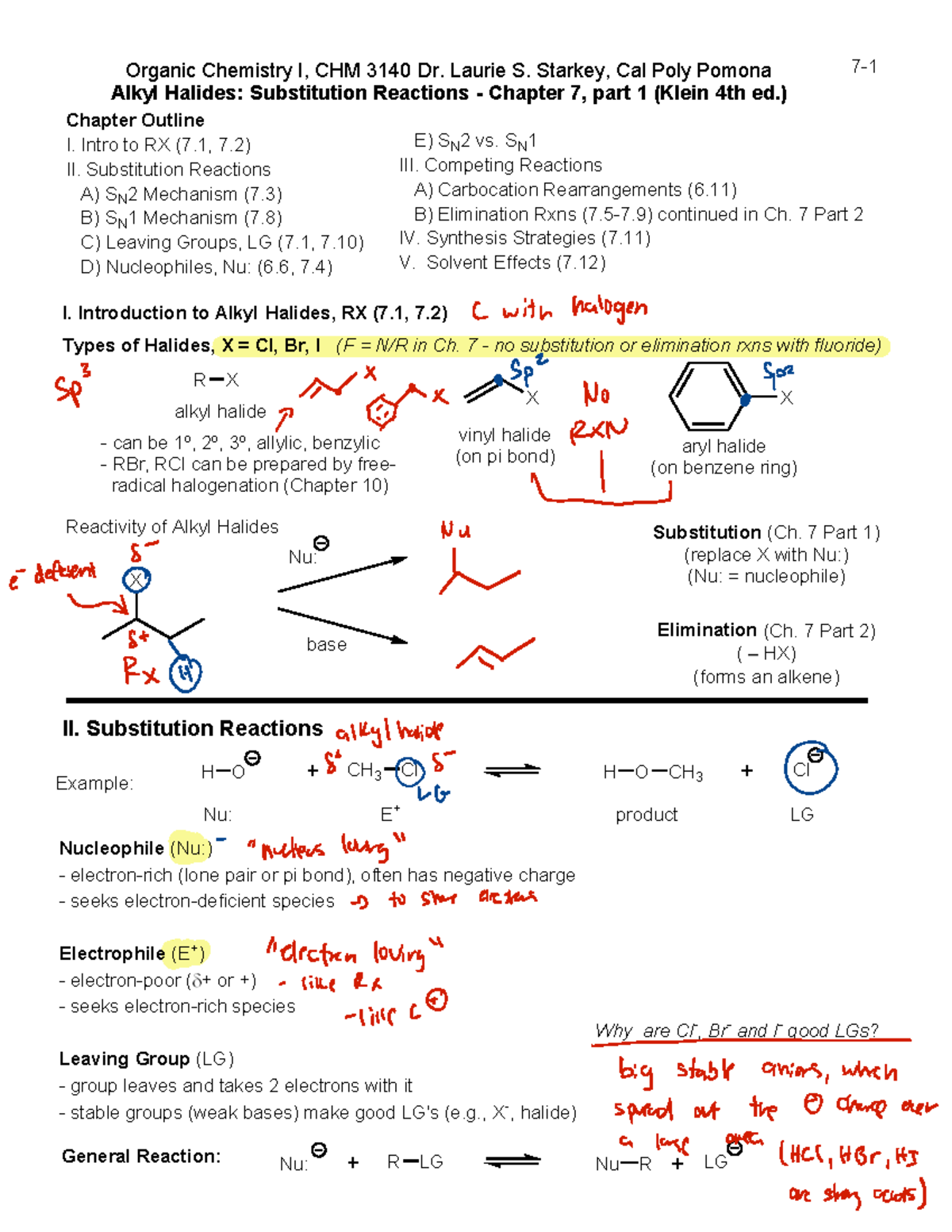 Ch7-1handout 4th Ed - Lecture Notes for Ricossa : Ch 7 - Organic ...