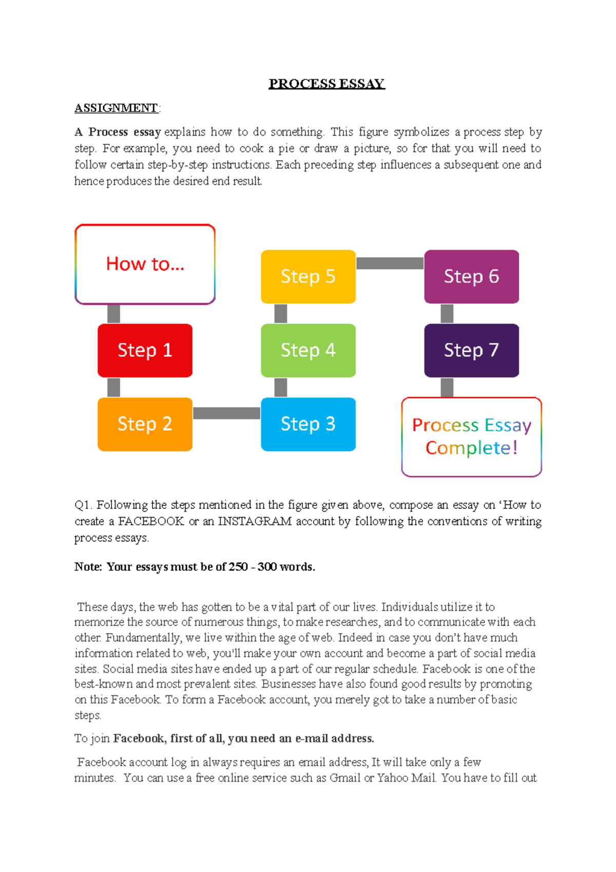 English Assignment 10 - jjjjjjjjj - PROCESS ESSAY ASSIGNMENT : A ...