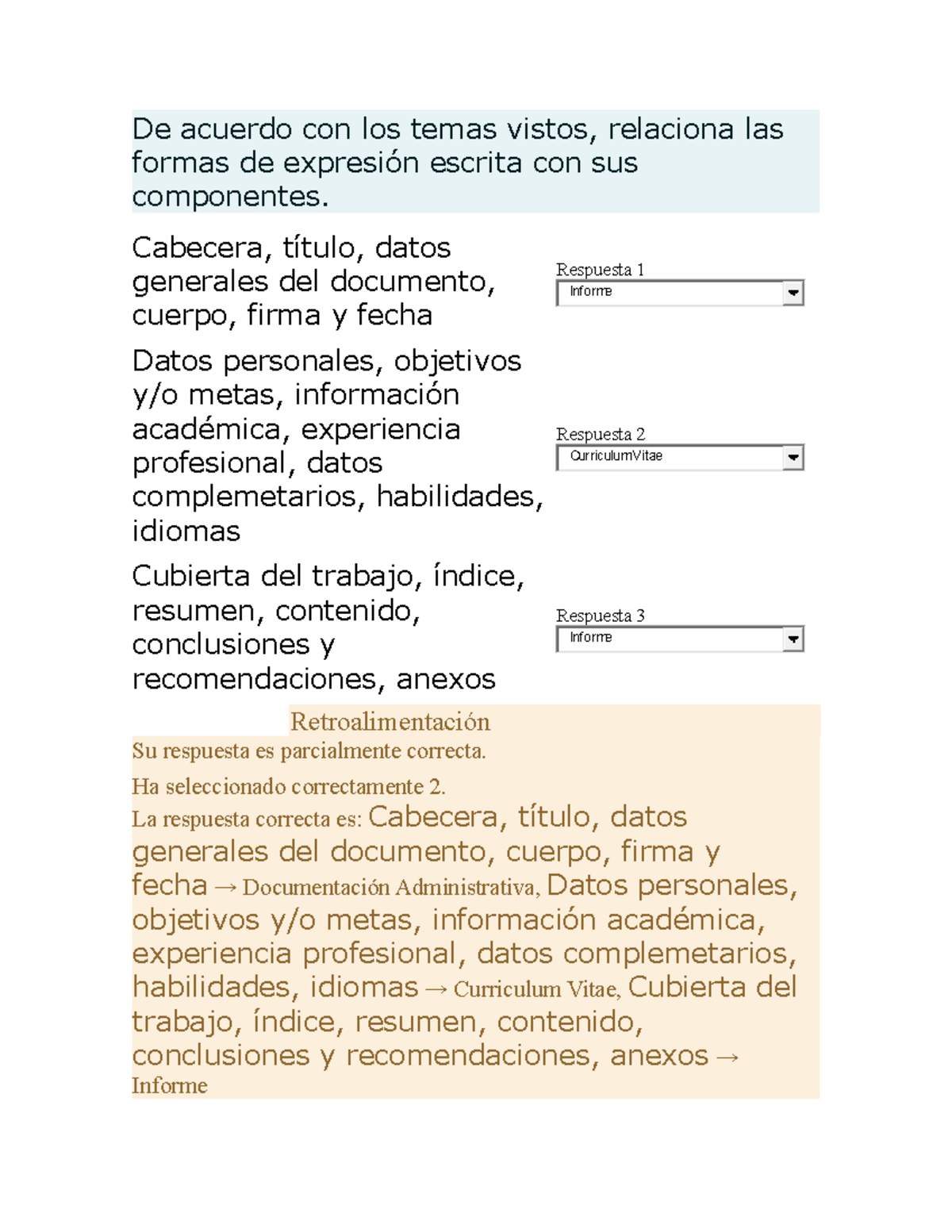 Respuestas - Procadist - De Acuerdo Con Los Temas Vistos, Relaciona Las ...