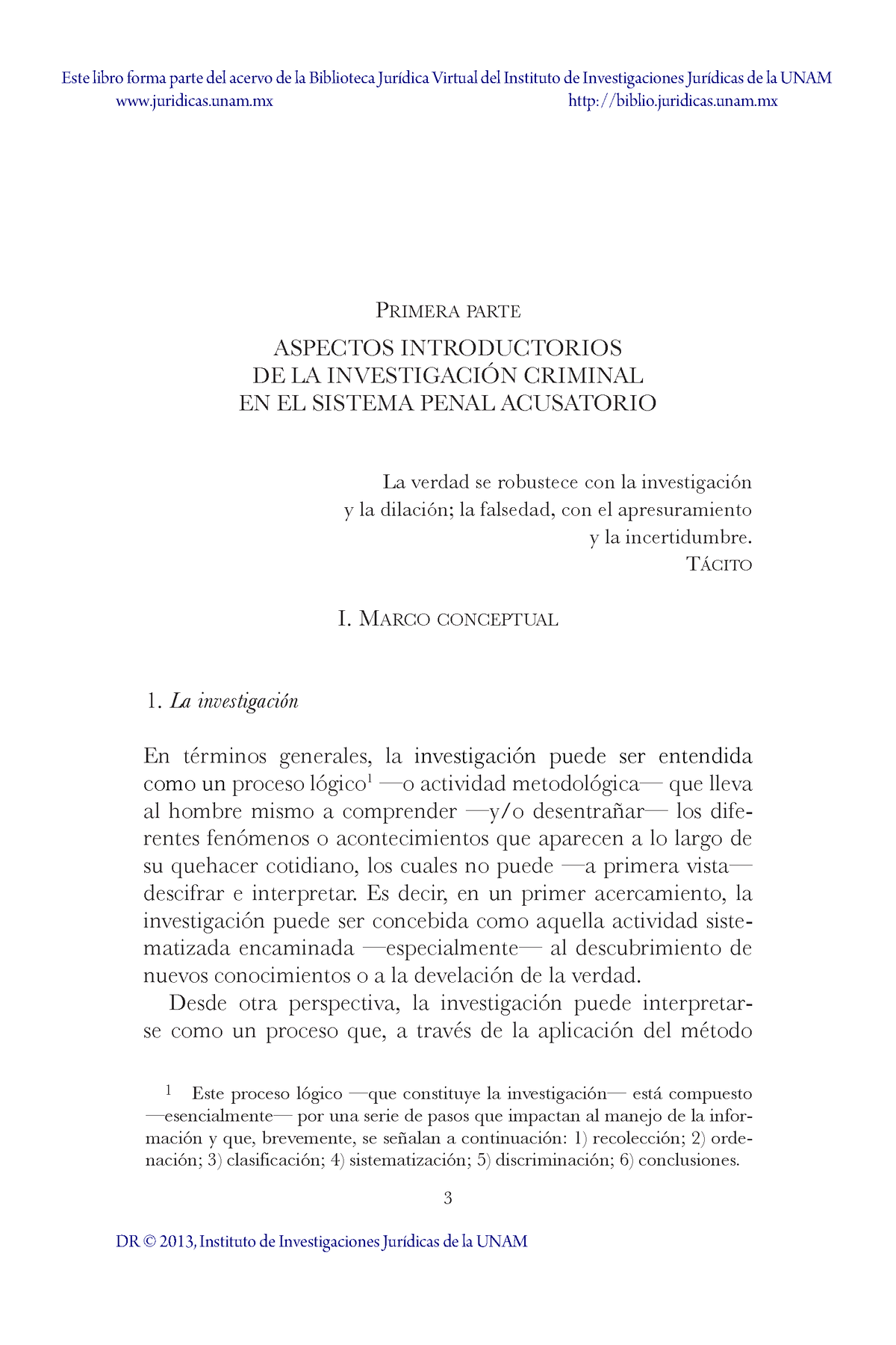 5 - Metodología De Investigación Criminal - 3 PriMera Parte ASPECTOS ...