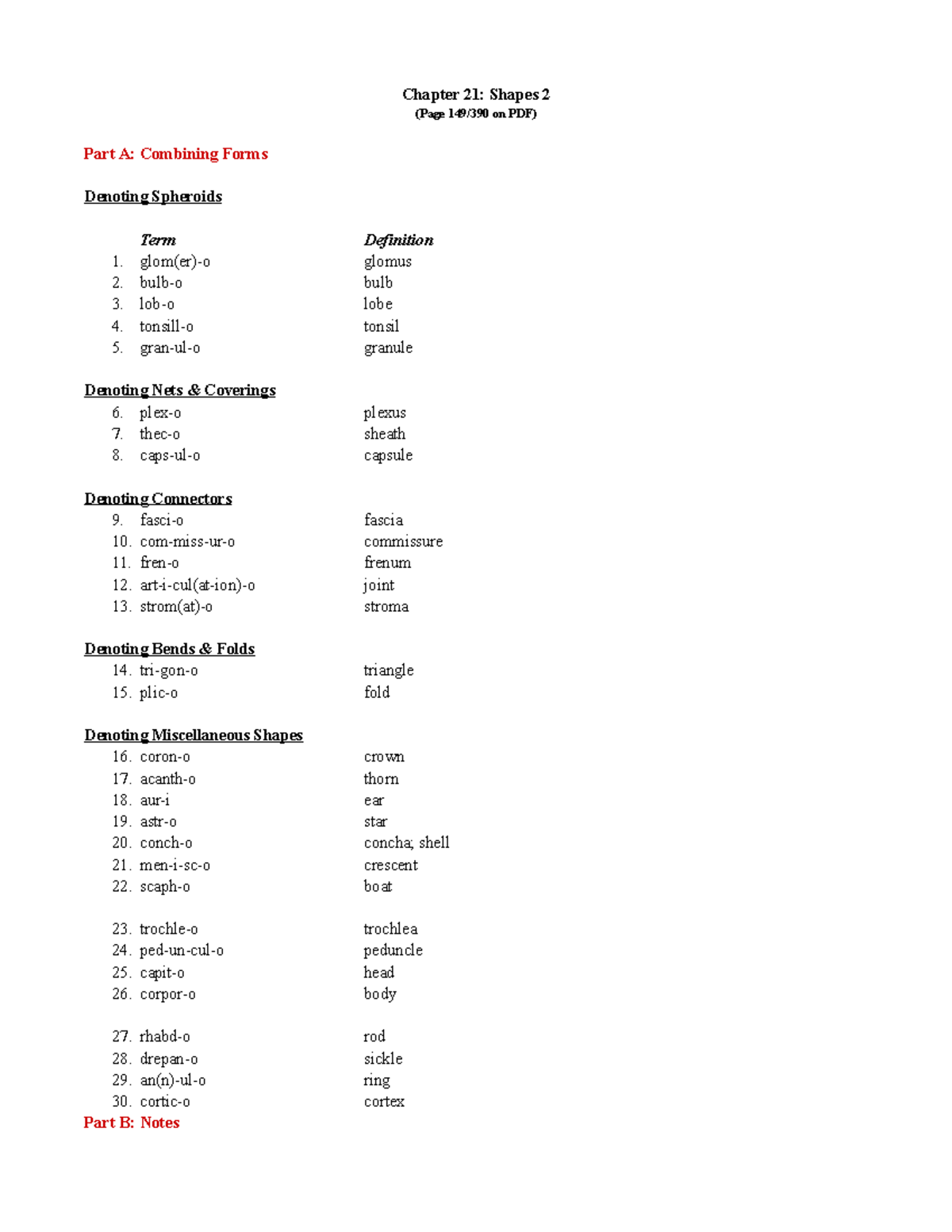 Chapter 21 Shapes 2 Notes Chapter 21 Shapes 2 (Page 149/390 on PDF