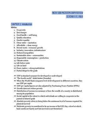 Indev cheat sheet 2 - Interest payments are most common, usually a ...