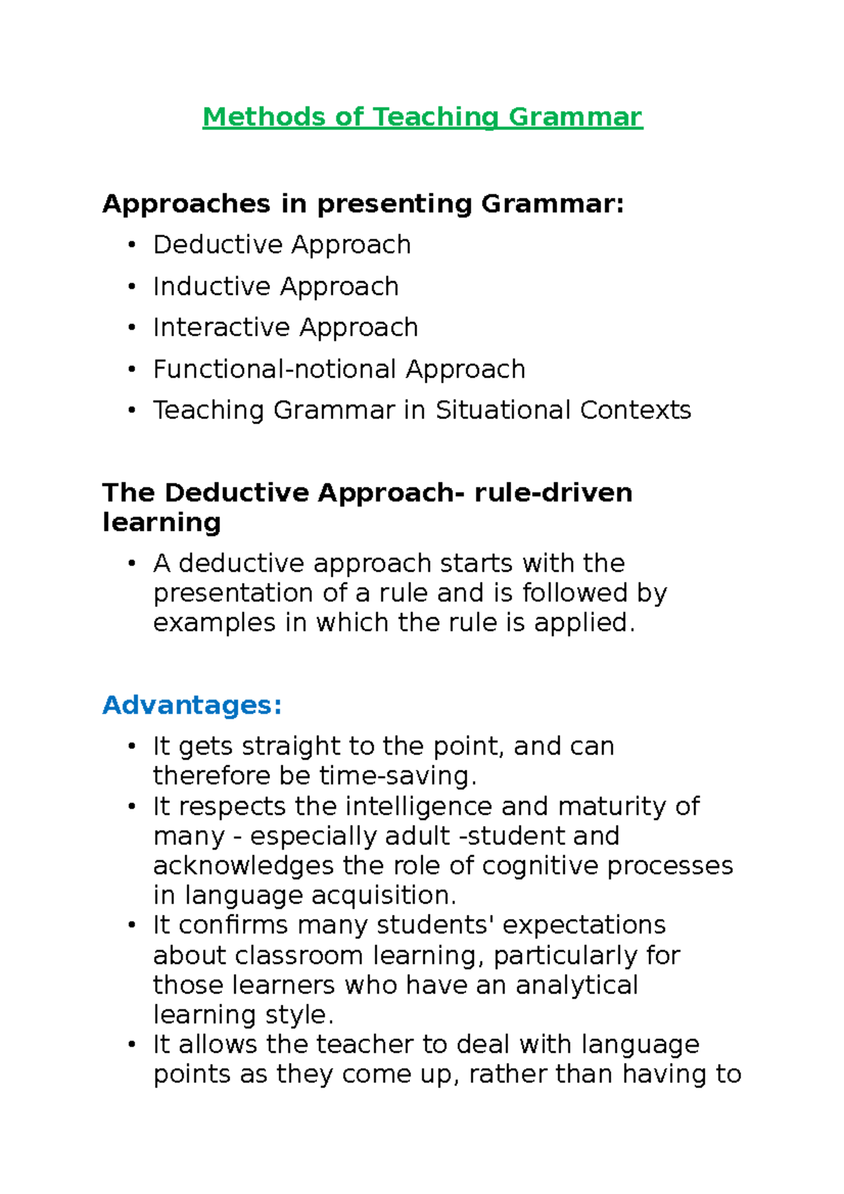 Teaching-and-Assessment-of-Grammar Methods-OF- Teaching- Grammar ...