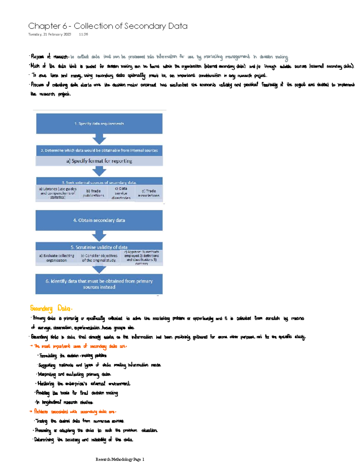 BEM - Chapter 6 - BEM 314 - Chapter 6 - Collection of Secondary Data ...