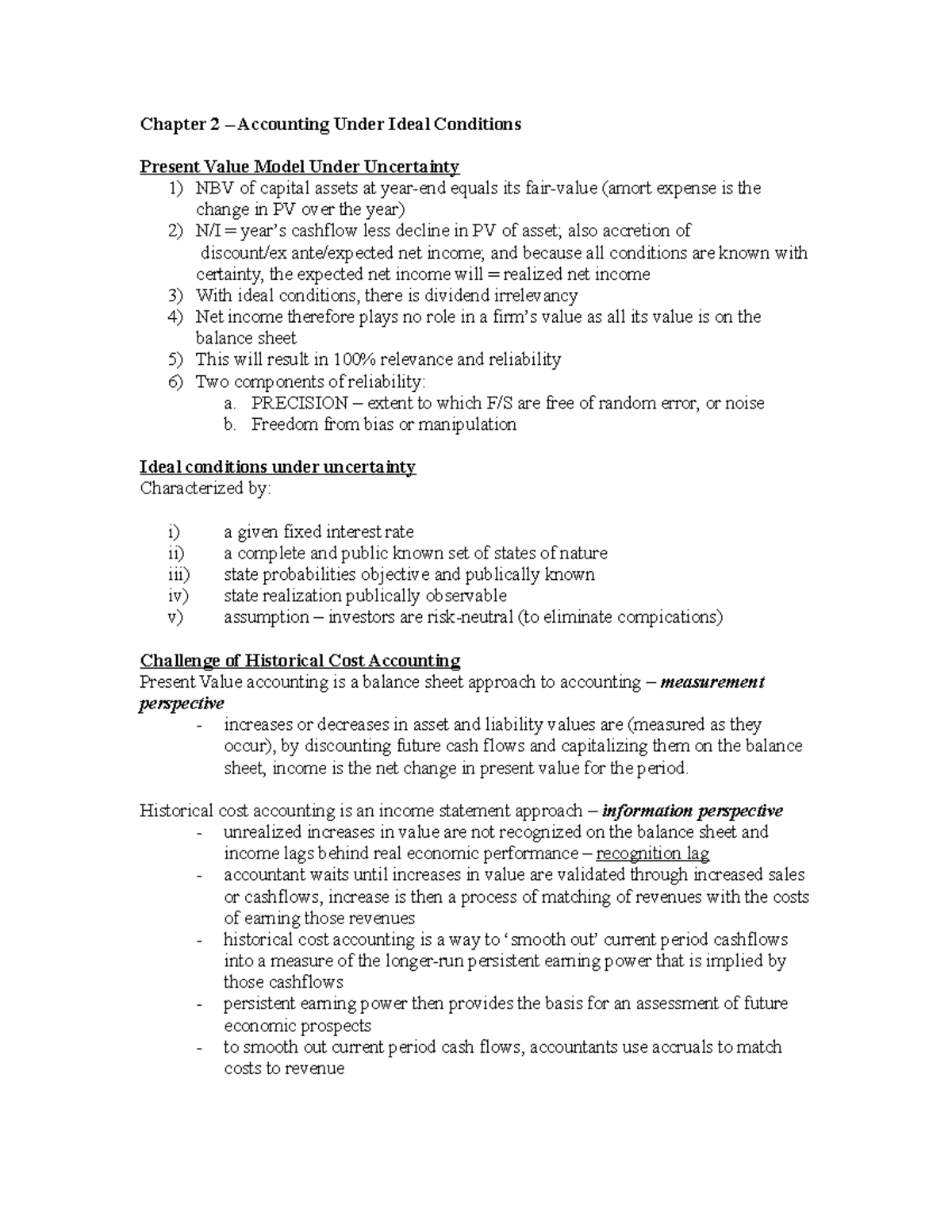 chapter-2-notes-chapter-2-accounting-under-ideal-conditions-present