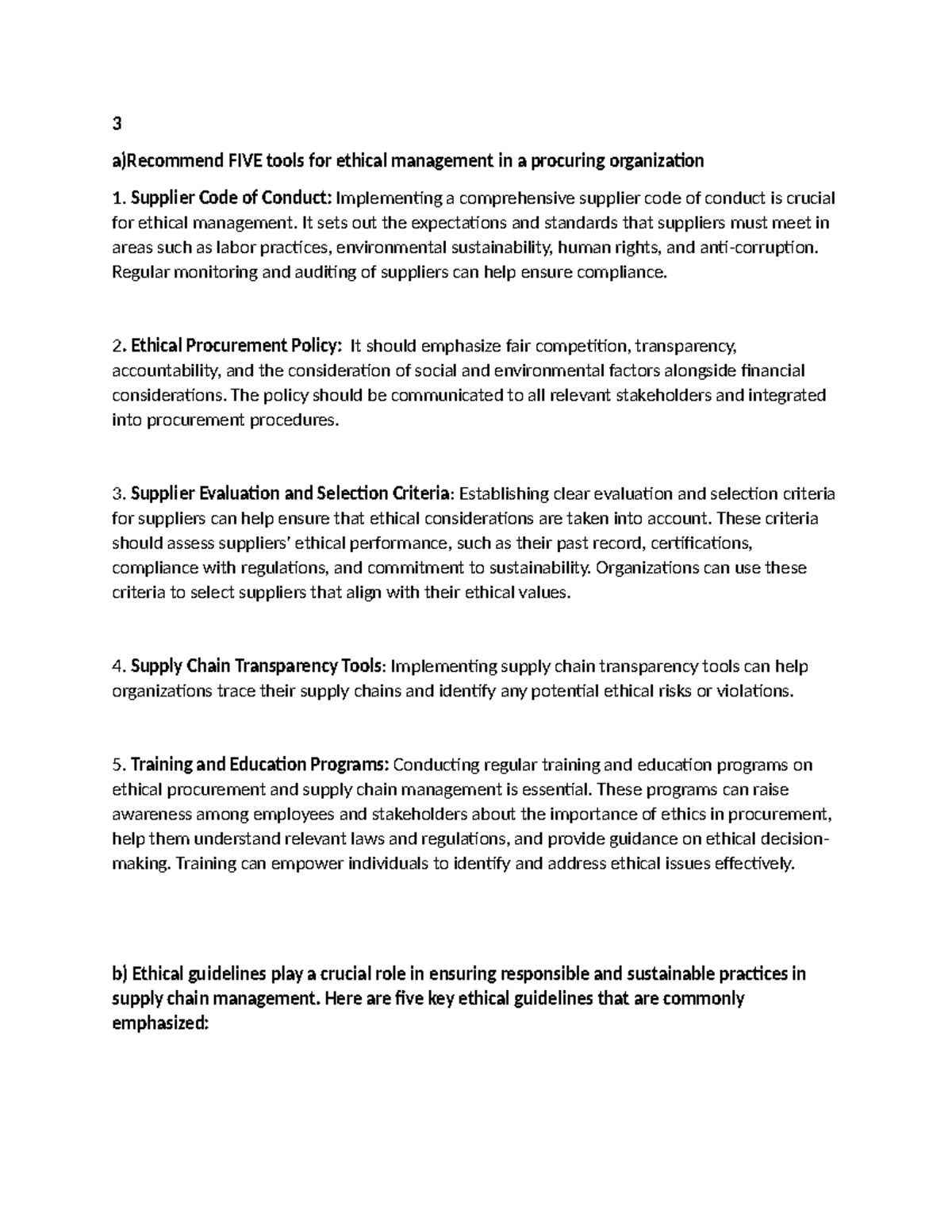 CAT Ethics Exam 3 FIVE tools for ethical management in