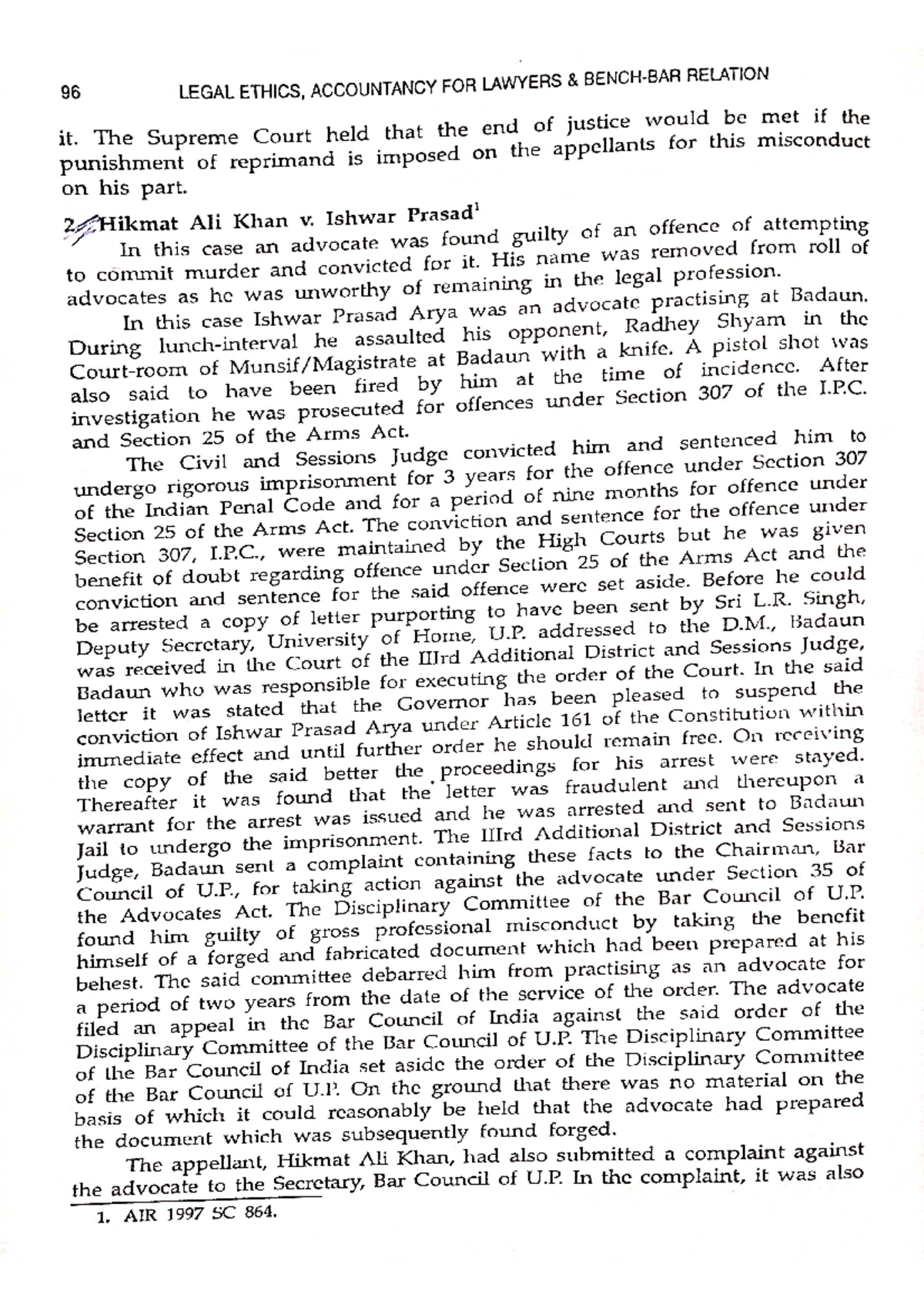 Casesprof misconduct Legal Ethics and Court Crafts Studocu