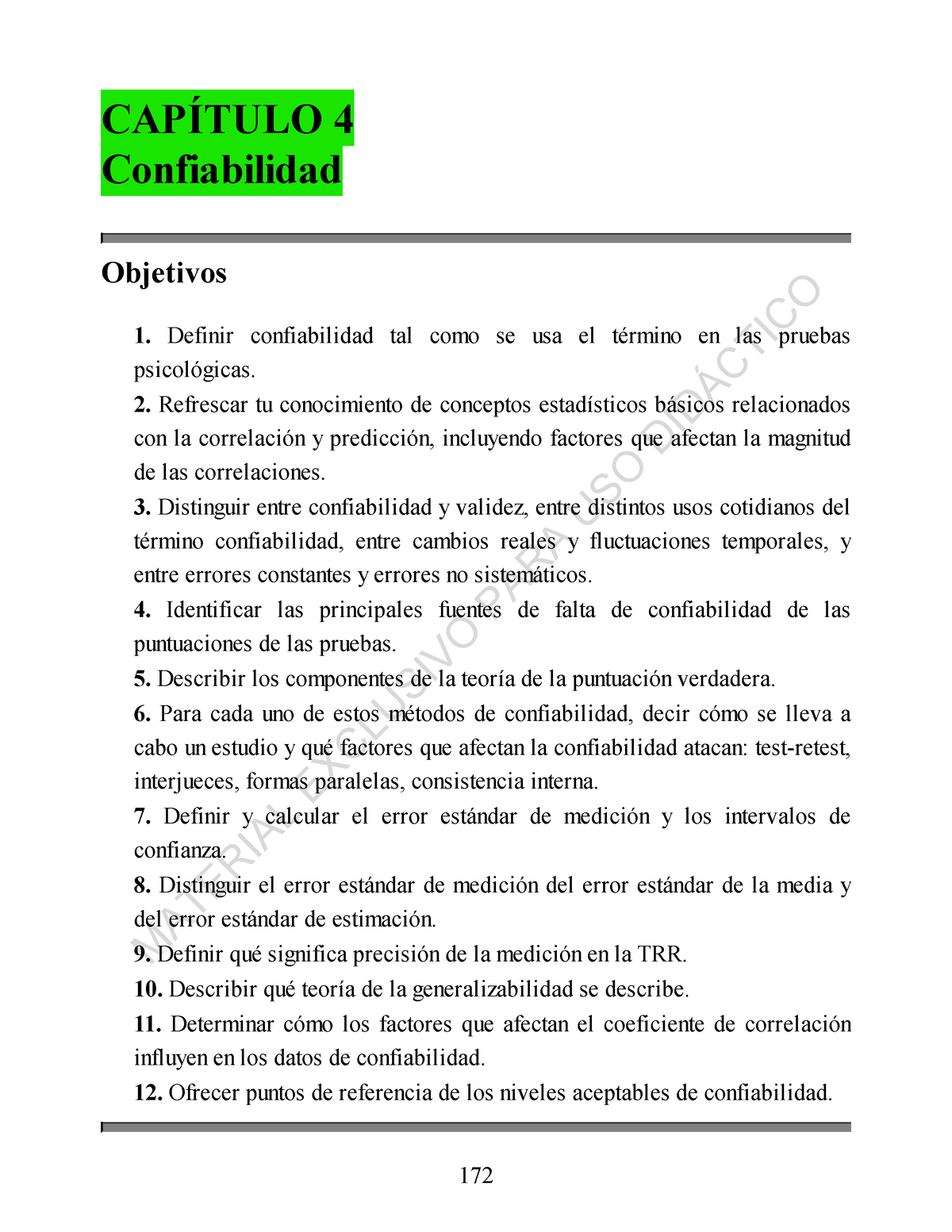 Texto 5 Pruebas Psicologicas Una Introduccion Practica Cap 4 CapÍtulo 4 Confiabilidad 2529