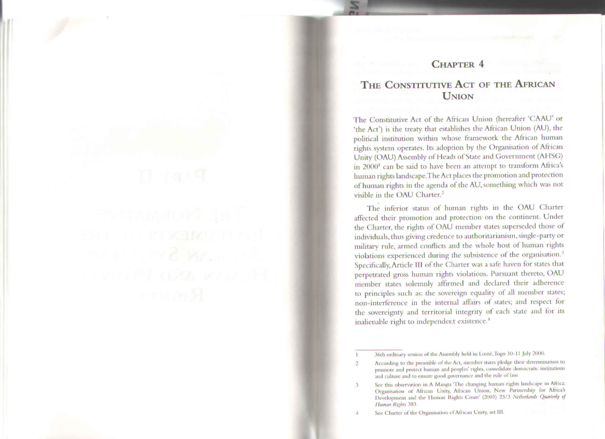 Introduction TO THE African System - Media And Public Relations - Studocu