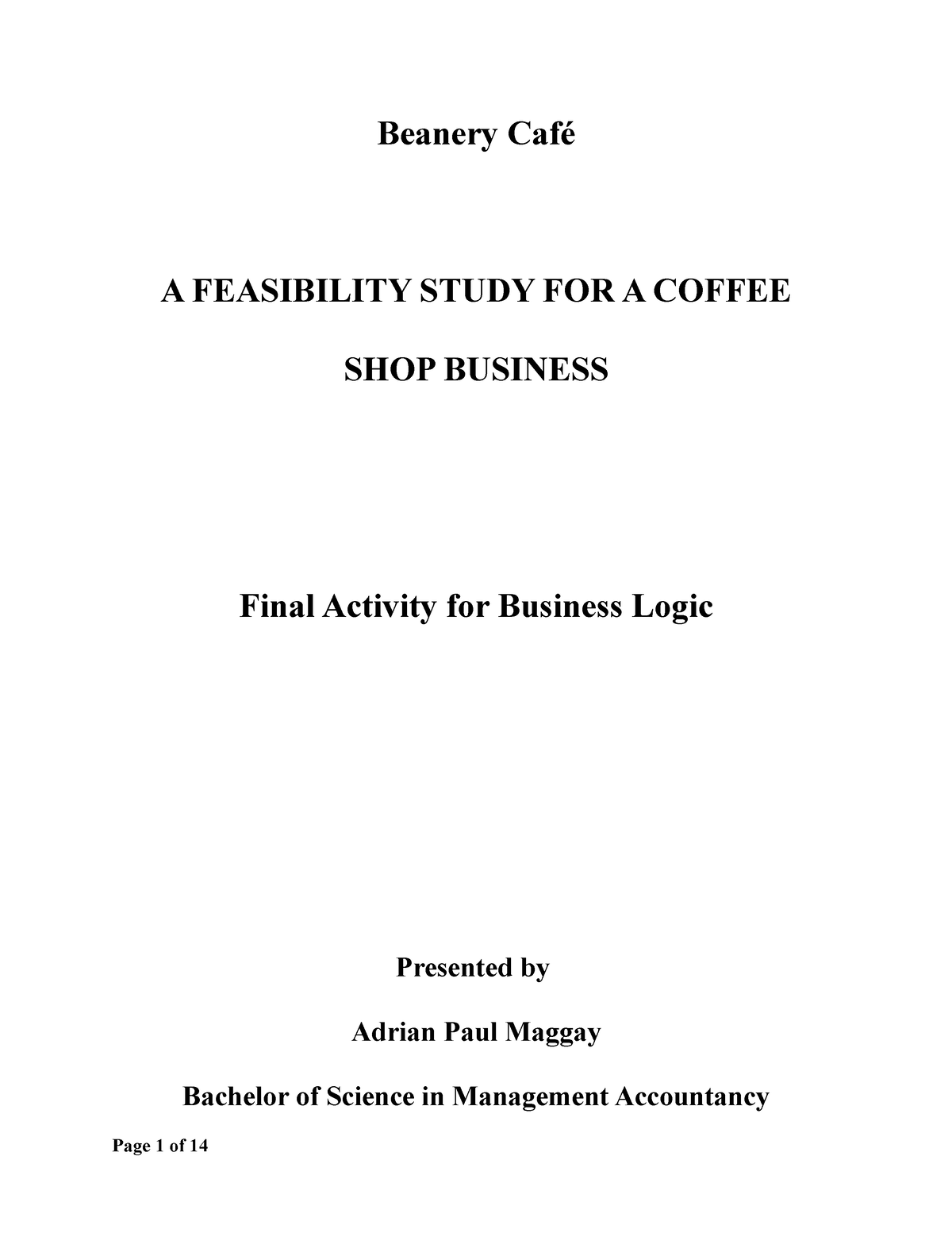 beanery-caf-lecture-beanery-caf-a-feasibility-study-for-a-coffee