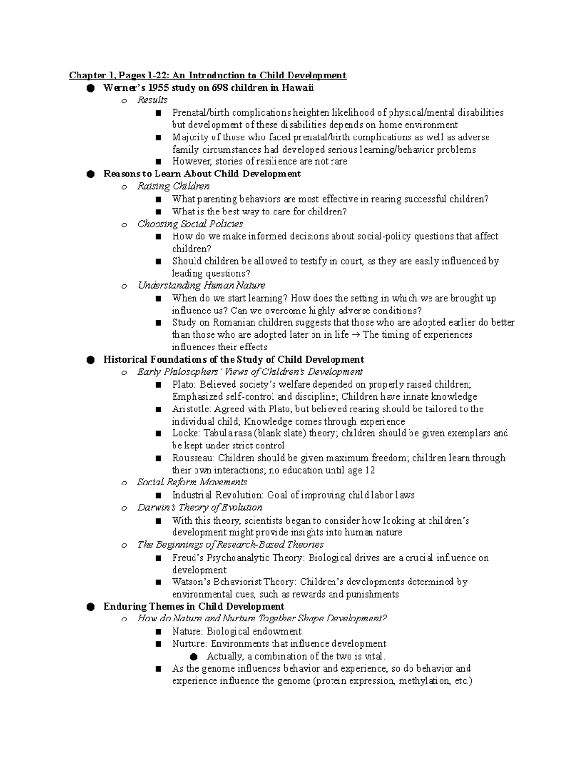 PSY254 Textbook Reading Notes - Chapter 1, Pages 1-22: An Introduction ...
