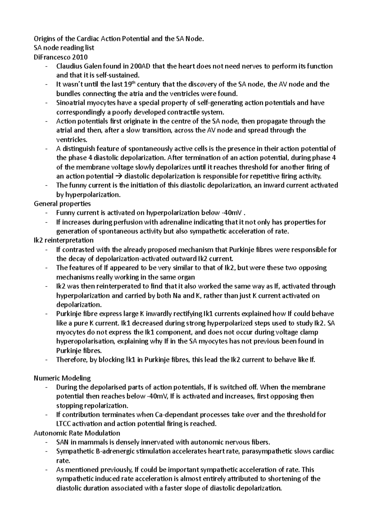 Origins of the Cardiac Action Potential and the SA Node - SA node ...