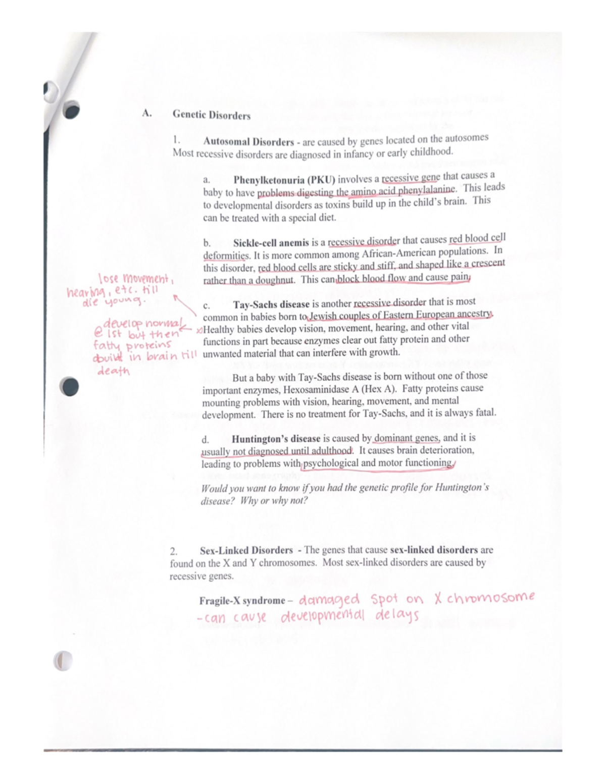 Disorders LSU Psychology Notes For Exam 1 over Chapters 13