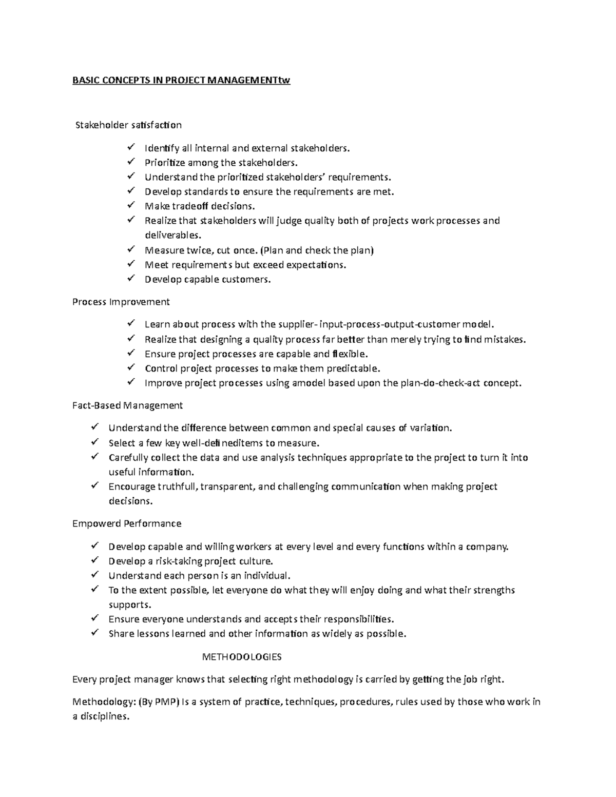 Basic Concepts IN Project Managementtw - BASIC CONCEPTS IN PROJECT ...