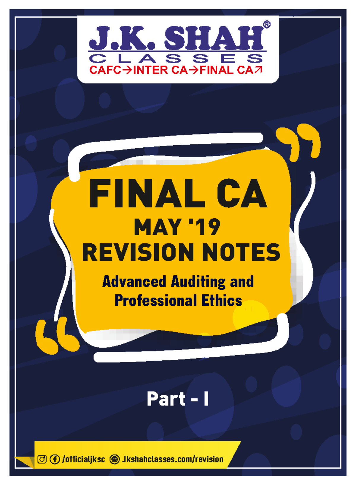 Audit-notes - FINAL CA Advanced Auditing and Professional Ethics ...
