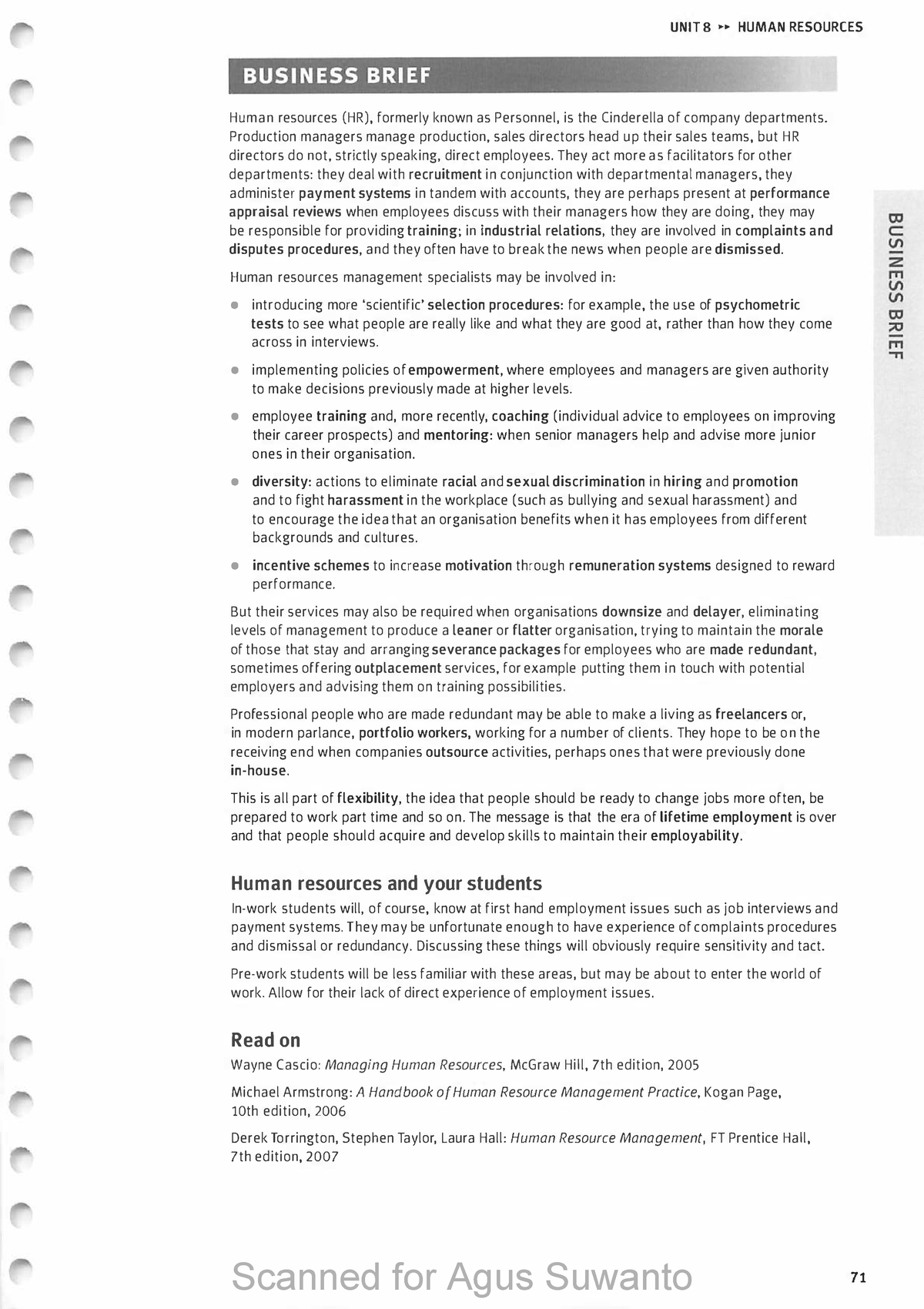 ML 3rd Edition - TB- Intermediate 71 Business Brief - UNIT 8 .... HUMAN ...