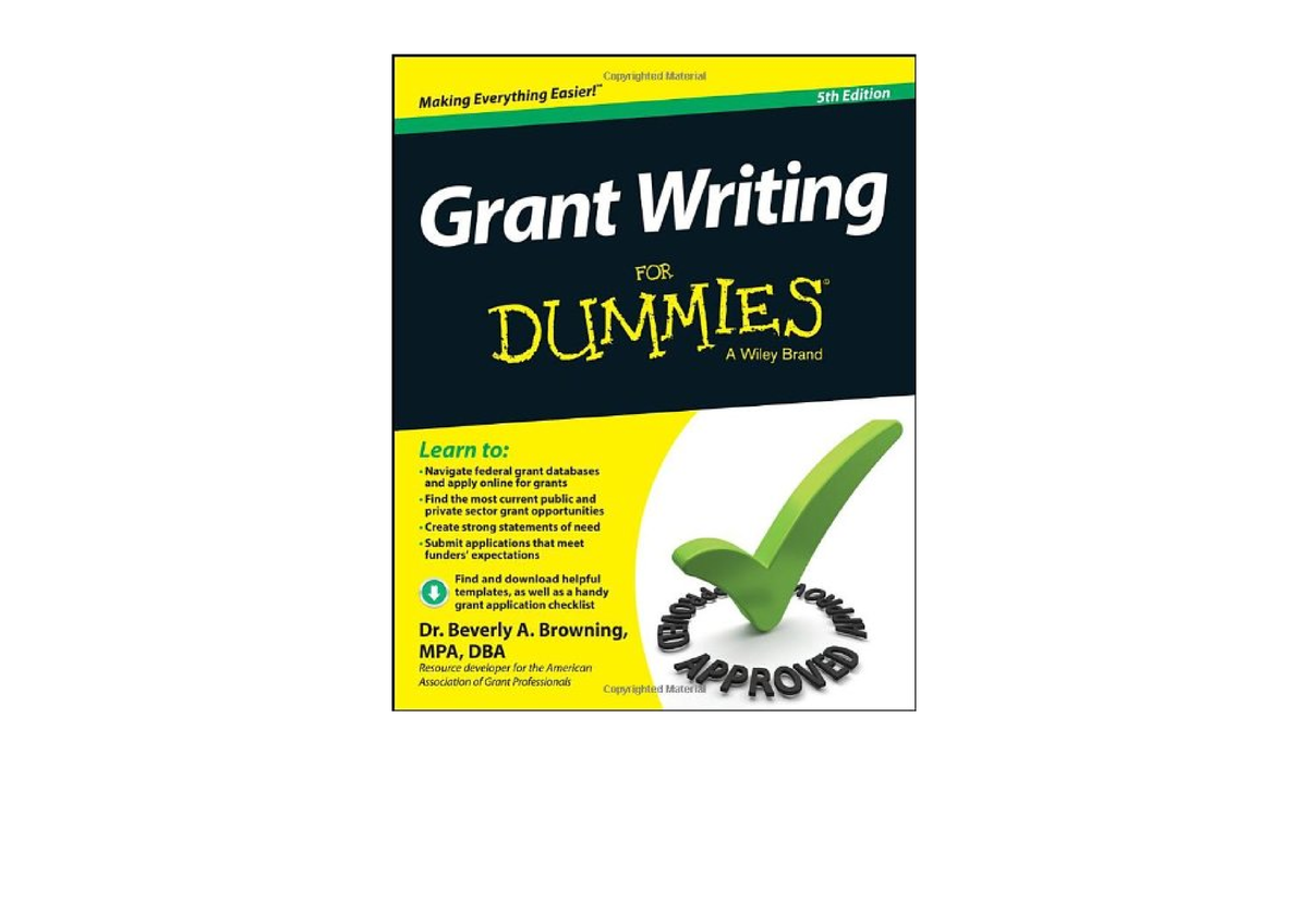 Ebook Download Grant Writing For Dummies 5th Edition Unlimited Studocu   Thumb 1200 848 