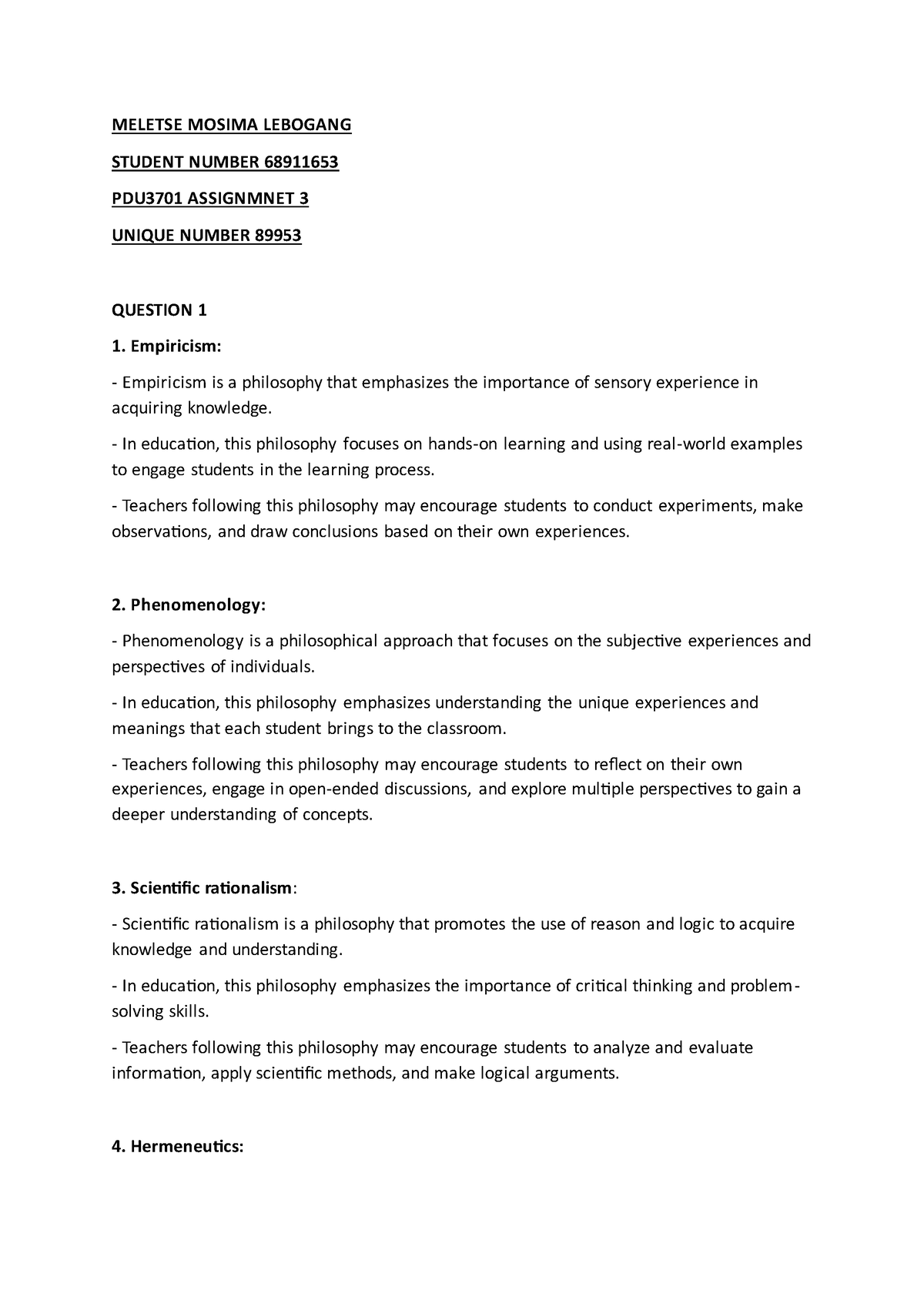 pdu3701 assignment 3 answers