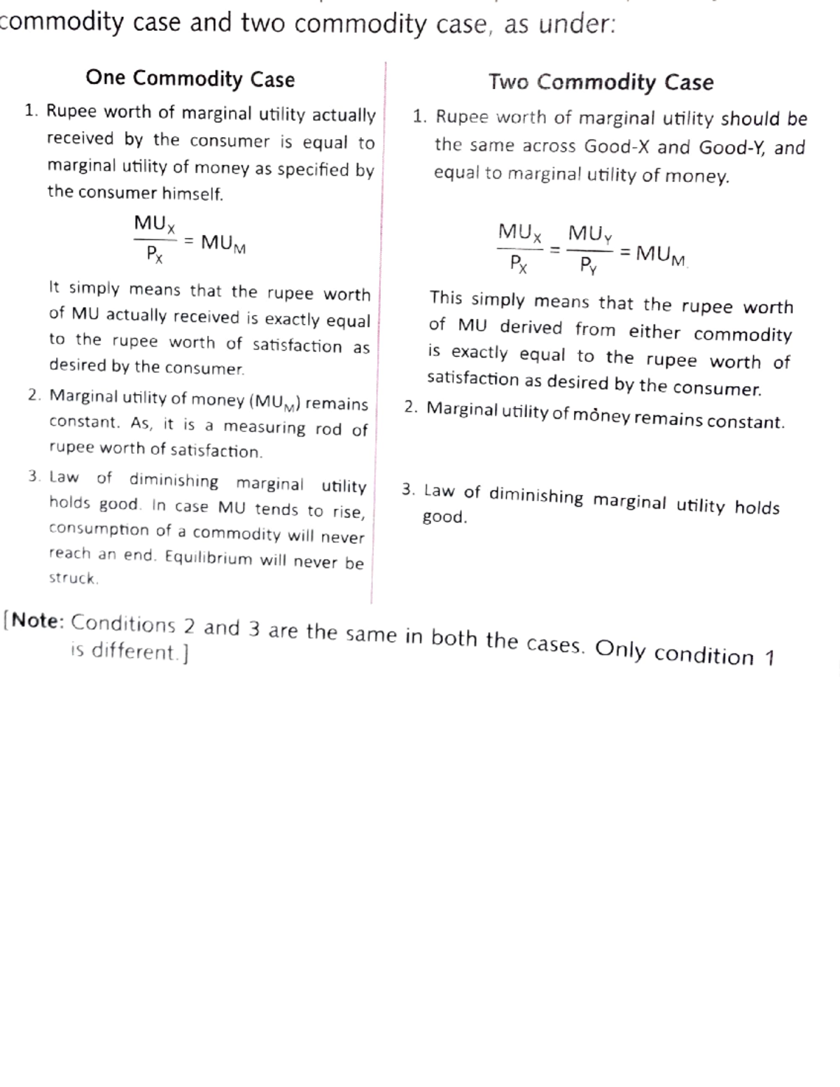 Consumer equilibrium by using marginal utility analysis - case and two ...