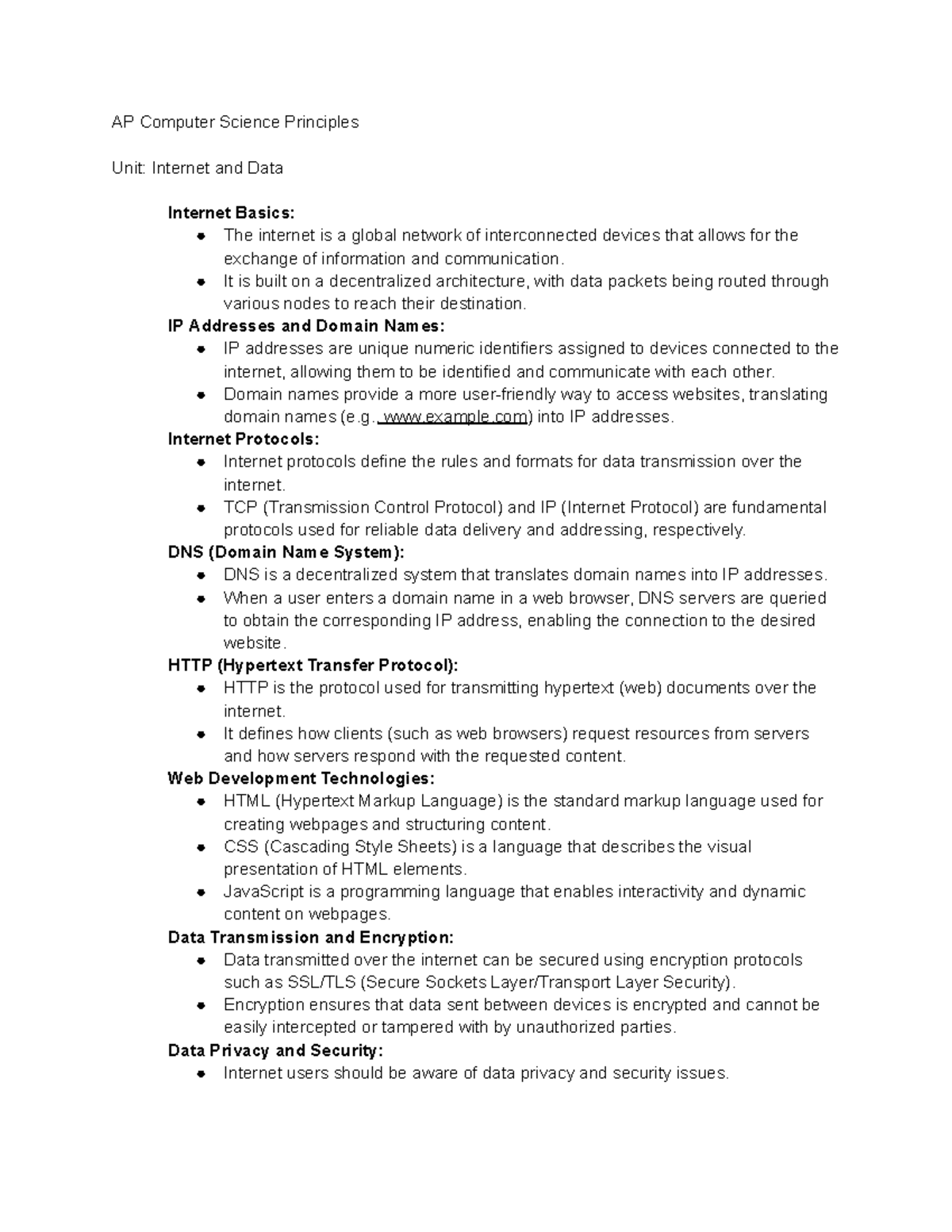 ap-computer-science-principles-internet-and-data-studocu