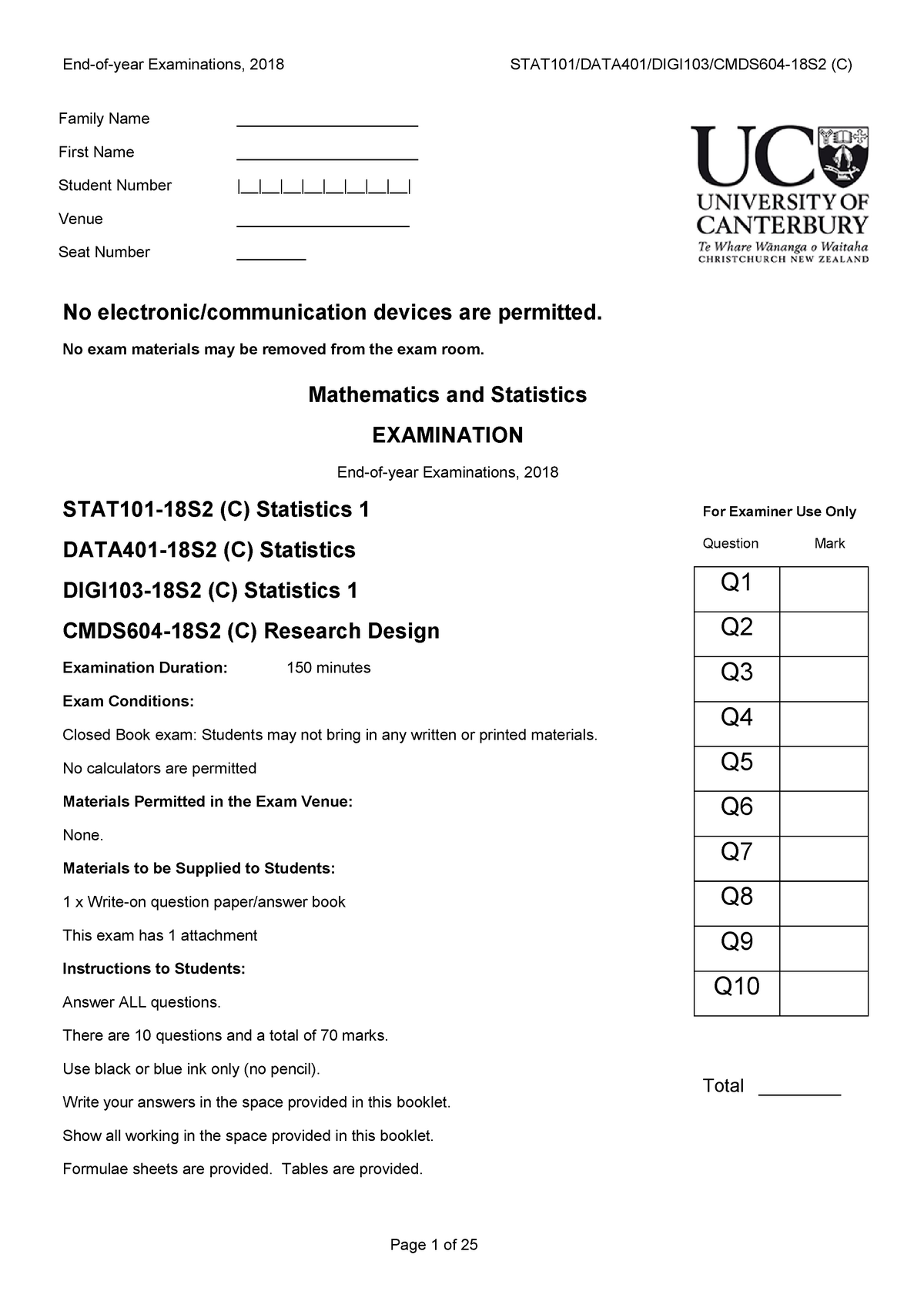 stat101-2018-end-of-year-exam-end-of-year-examinations-2018-stat101