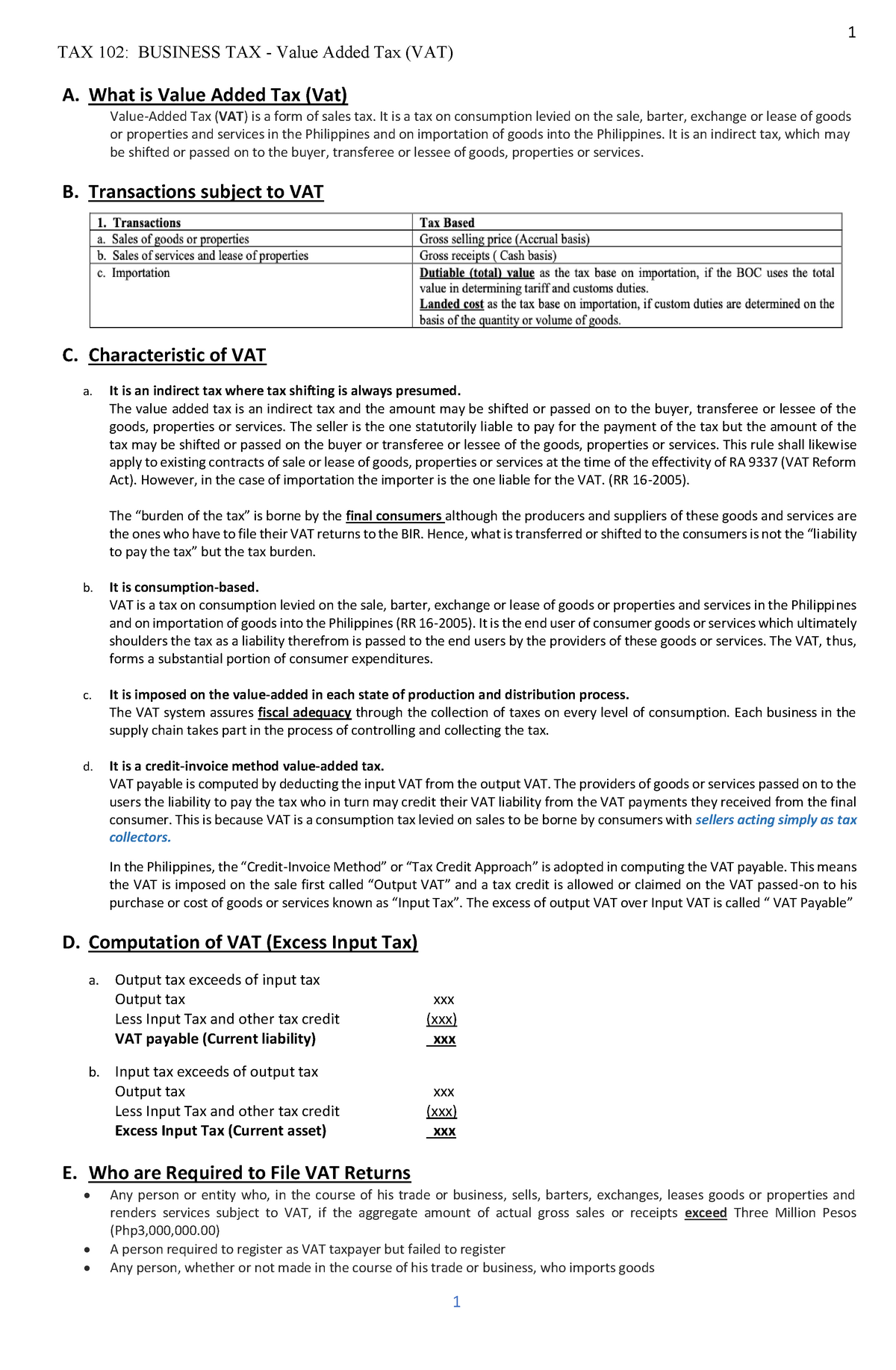 2-lecture-on-vat-output-vat-tax-102-business-tax-value-added-tax