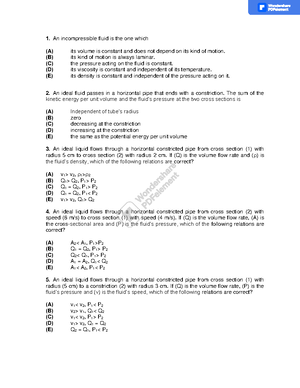 Fluid mechanics - La mecánica de fluidos es el estudio del ...