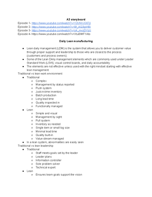 Dmaic-Unit2 - Lean manfacturing Notes - UNIT 2: STEP 2: Current ...