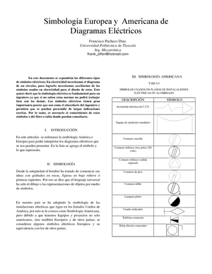 Simbologia electrica normalizada - En este documento se expondrán los  diferentes tipos de símbolos - Studocu