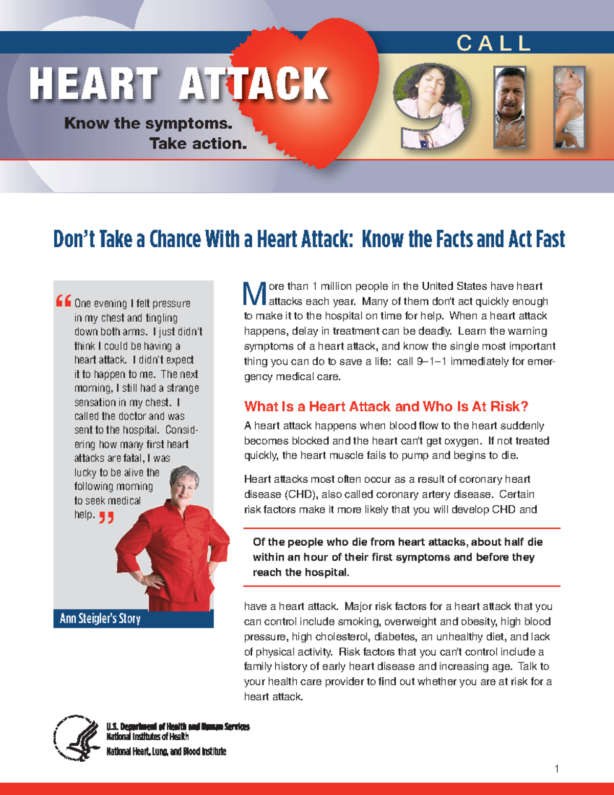 21. Heart attack. Know the symptoms. Take action (Article) Autor ...