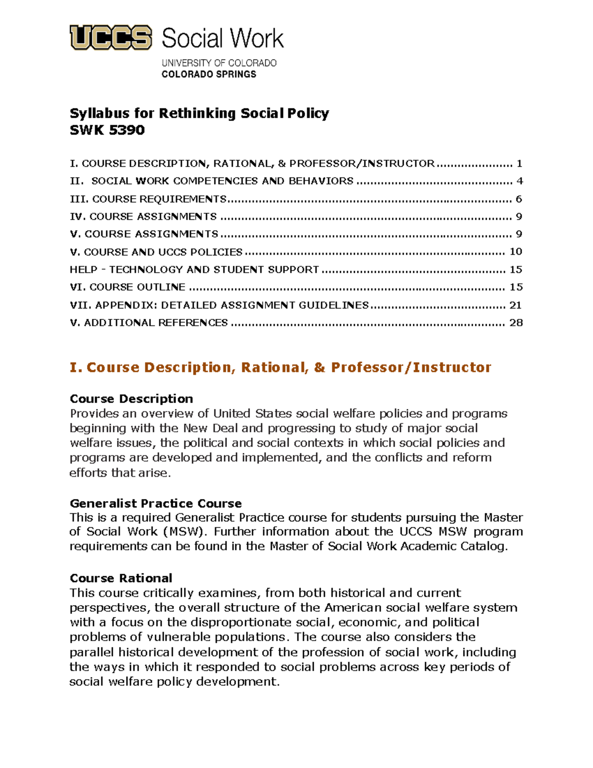 5390 Rethinking Social Policy Syllabus - FALL 2020 v - Syllabus for ...