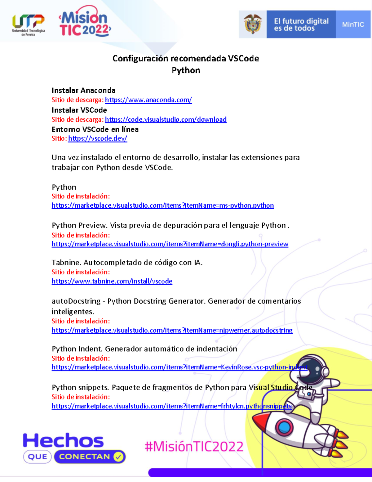 02. Heramienta Introduccion VSC - 1 ConfiguraciÛn recomendada VSCode ...