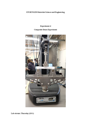 Experiment 6 - Worksheet - ENGEN112A Materials Science & Engineering ...