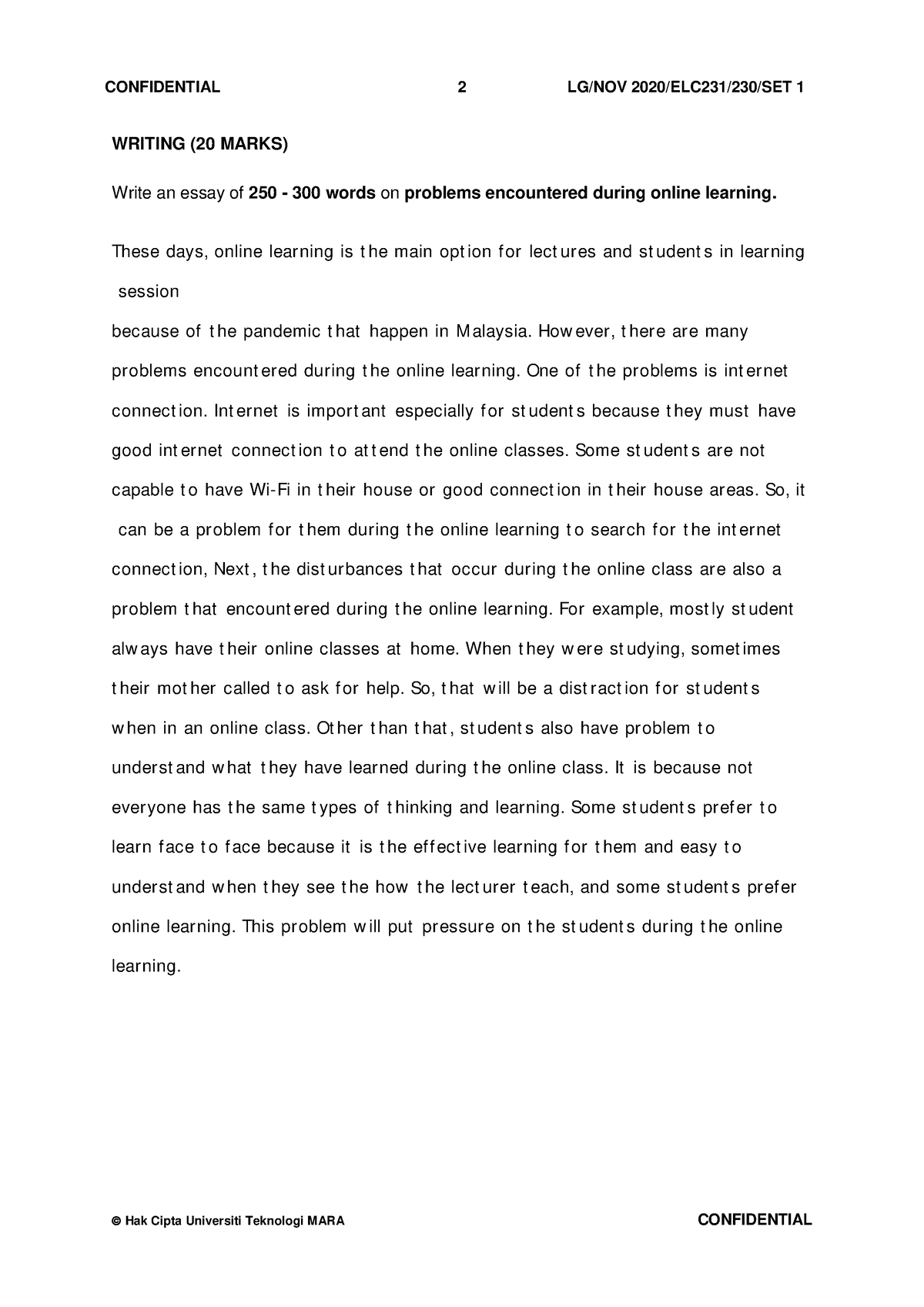 ELC231 expository essay (coreccted) - The Impact of Online Games