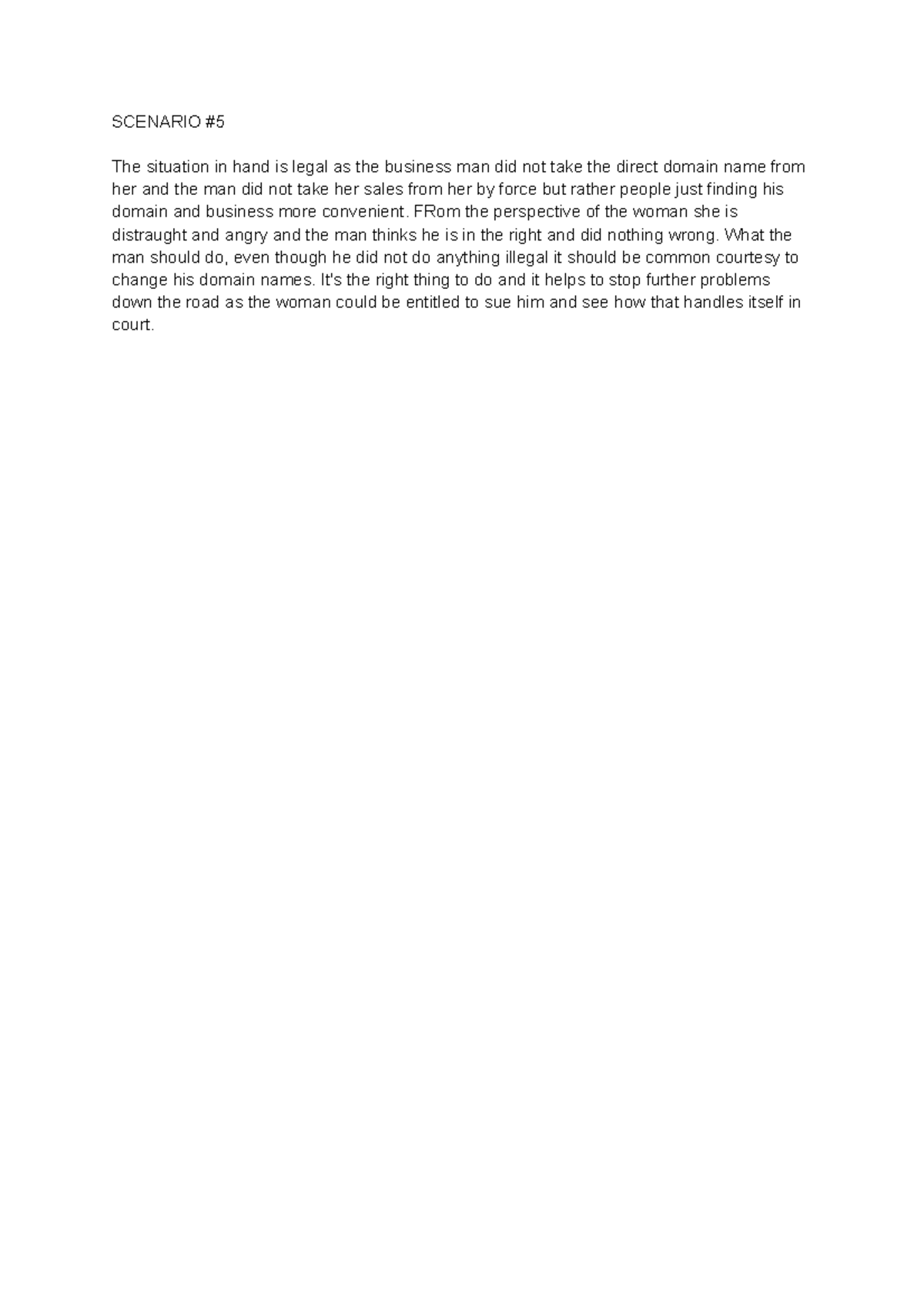 Untitled+document+(10) - SCENARIO The situation in hand is legal as the ...