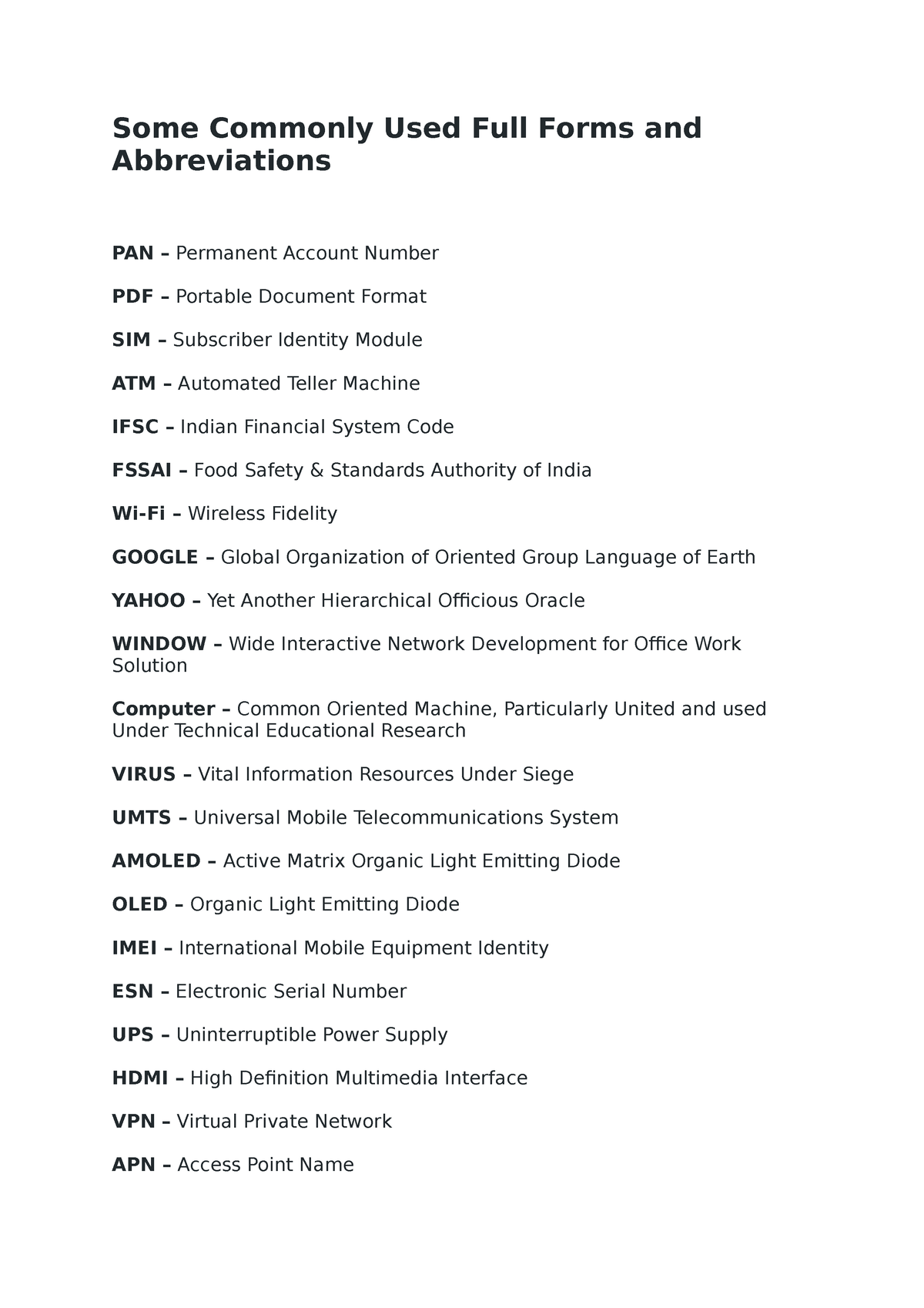 some-commonly-used-full-forms-and-abbreviations-studocu