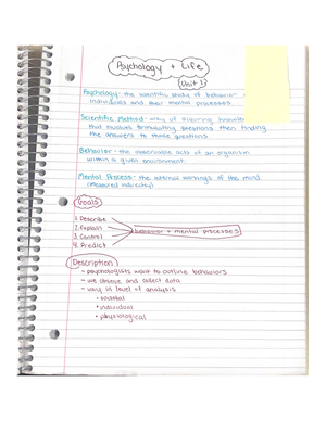 Unit 3 - Memory - PSYC 111 - NDSU - Studocu