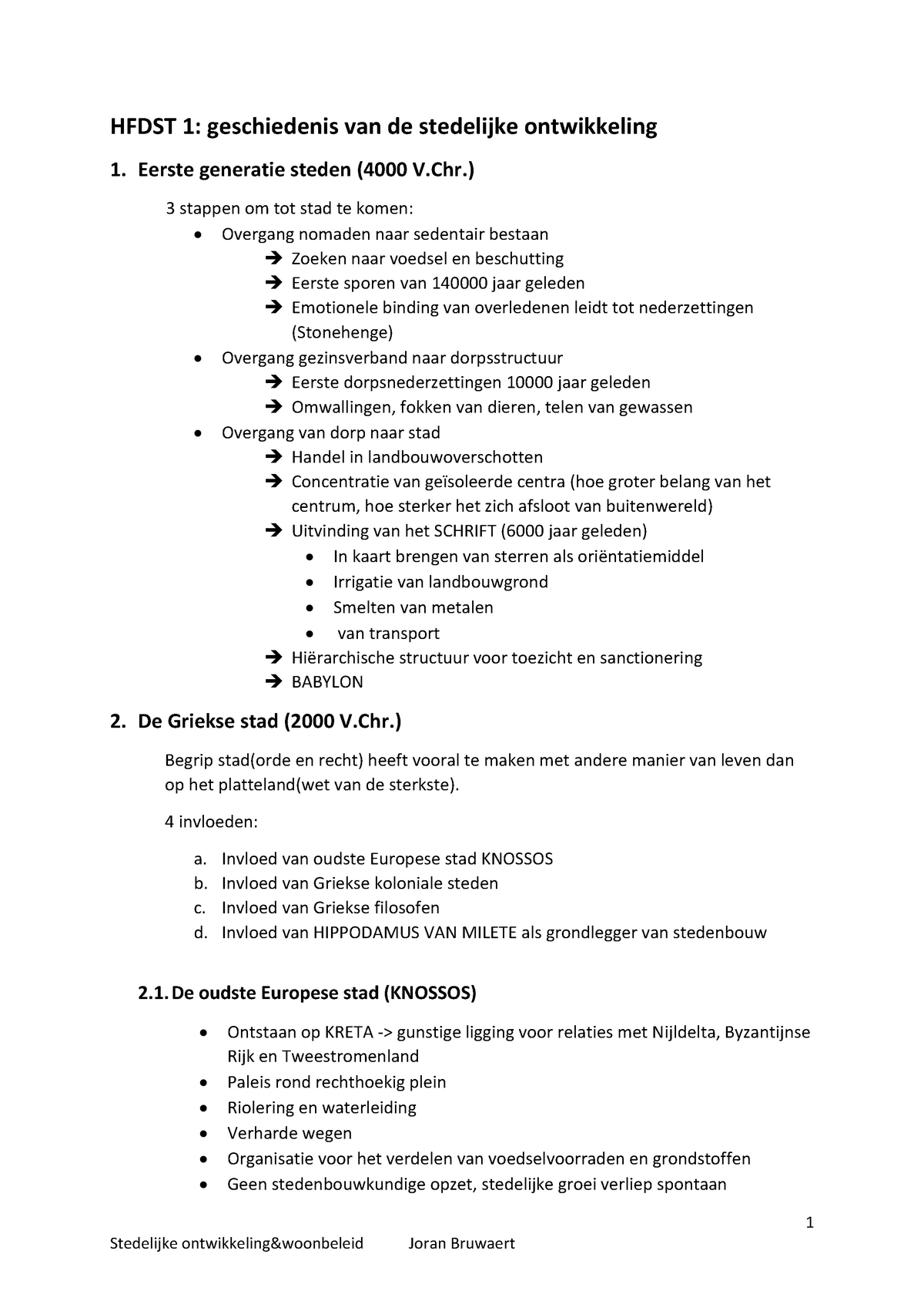 Samenvatting Stedelijke Ontwikkeling & Woonbeleid 2018 - Warning: TT ...